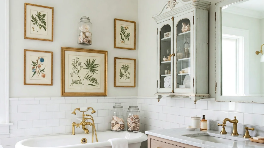 wall arts for bathroom and small space