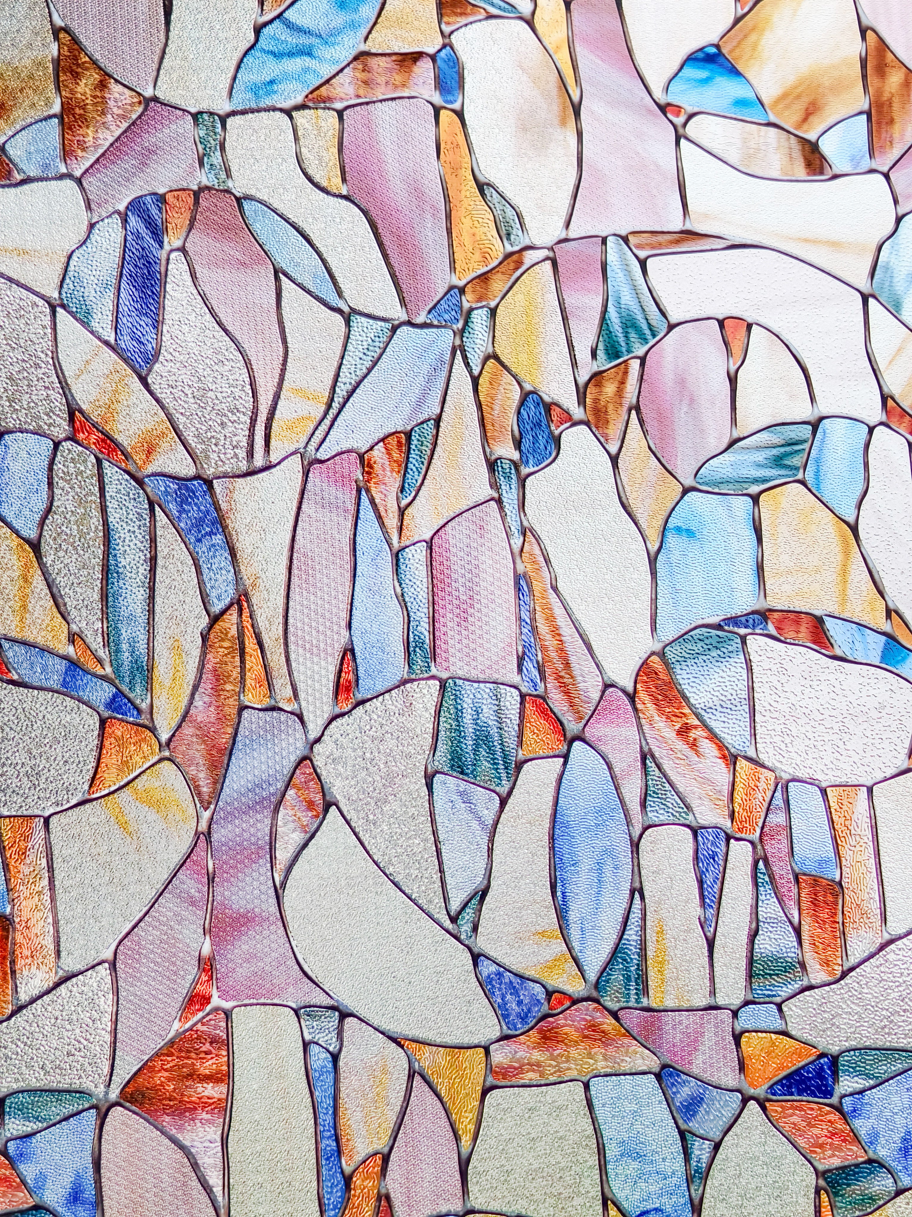 Spiral Stained Glass Decorative Window Film