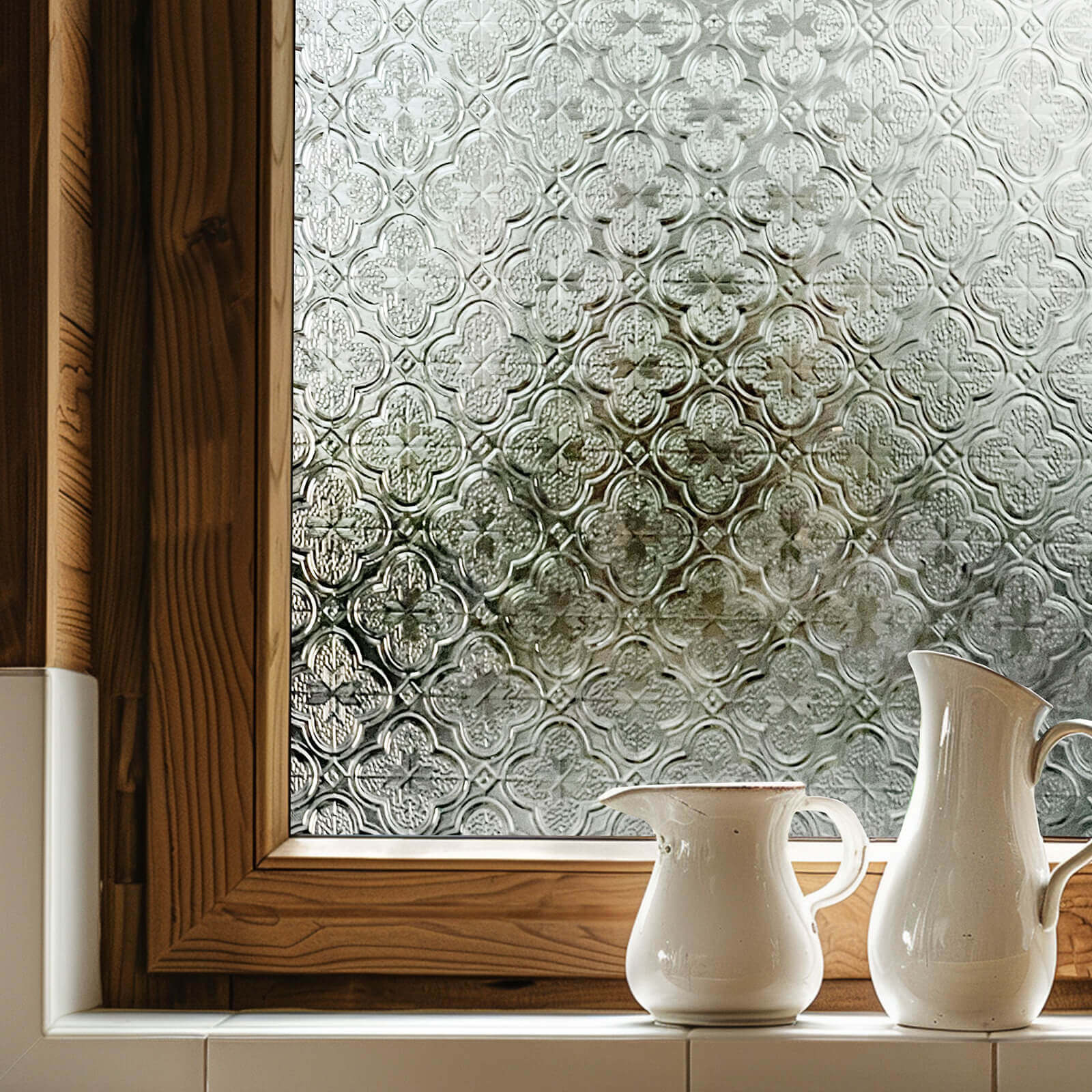 Vintage Chinese flower Decorative Window Film