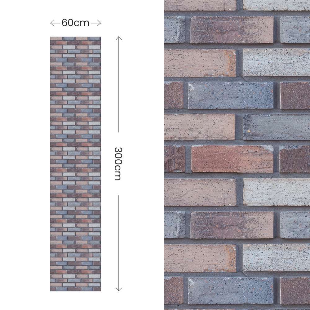 Gray-Purple Bricks Wallpaper