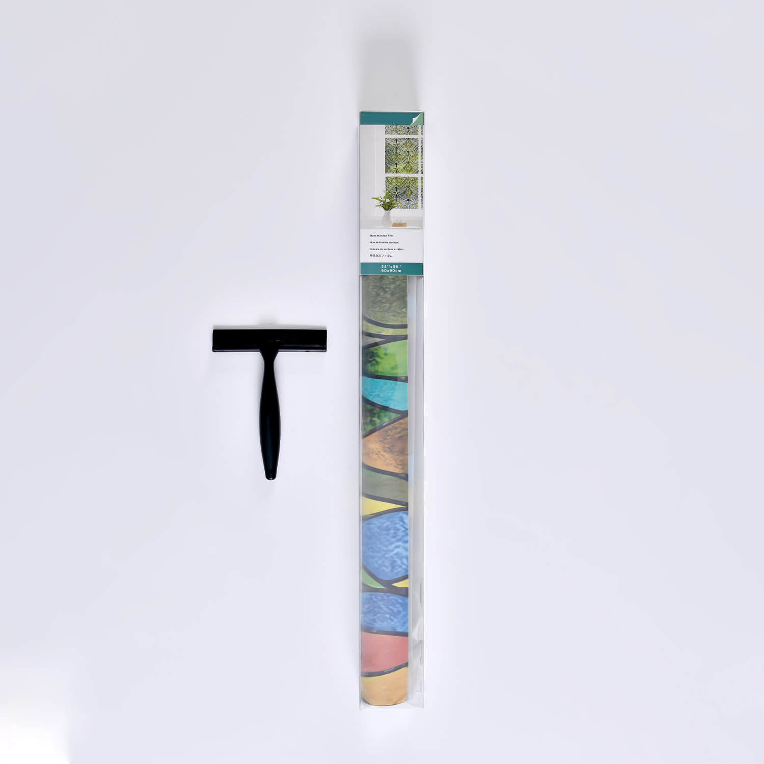 Sunny Waves Stained Glass Window Film