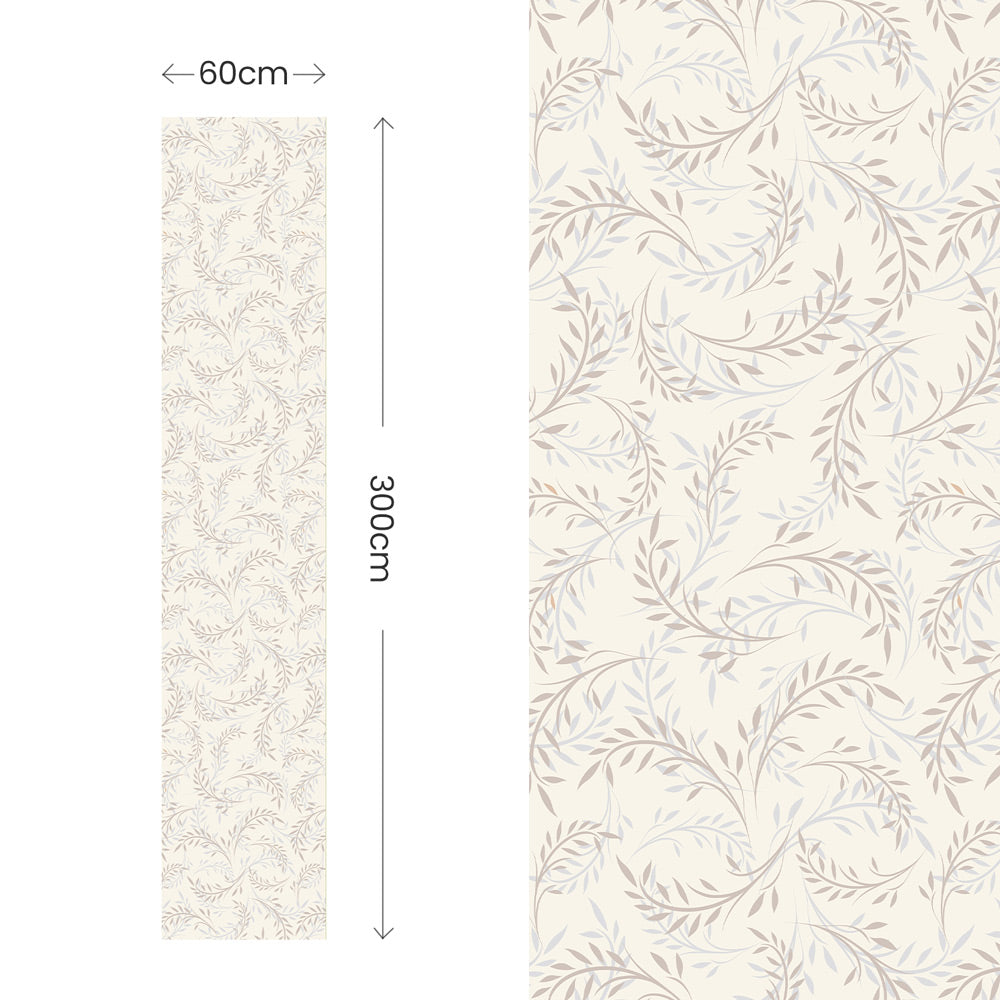 Beige Branches Wallpaper