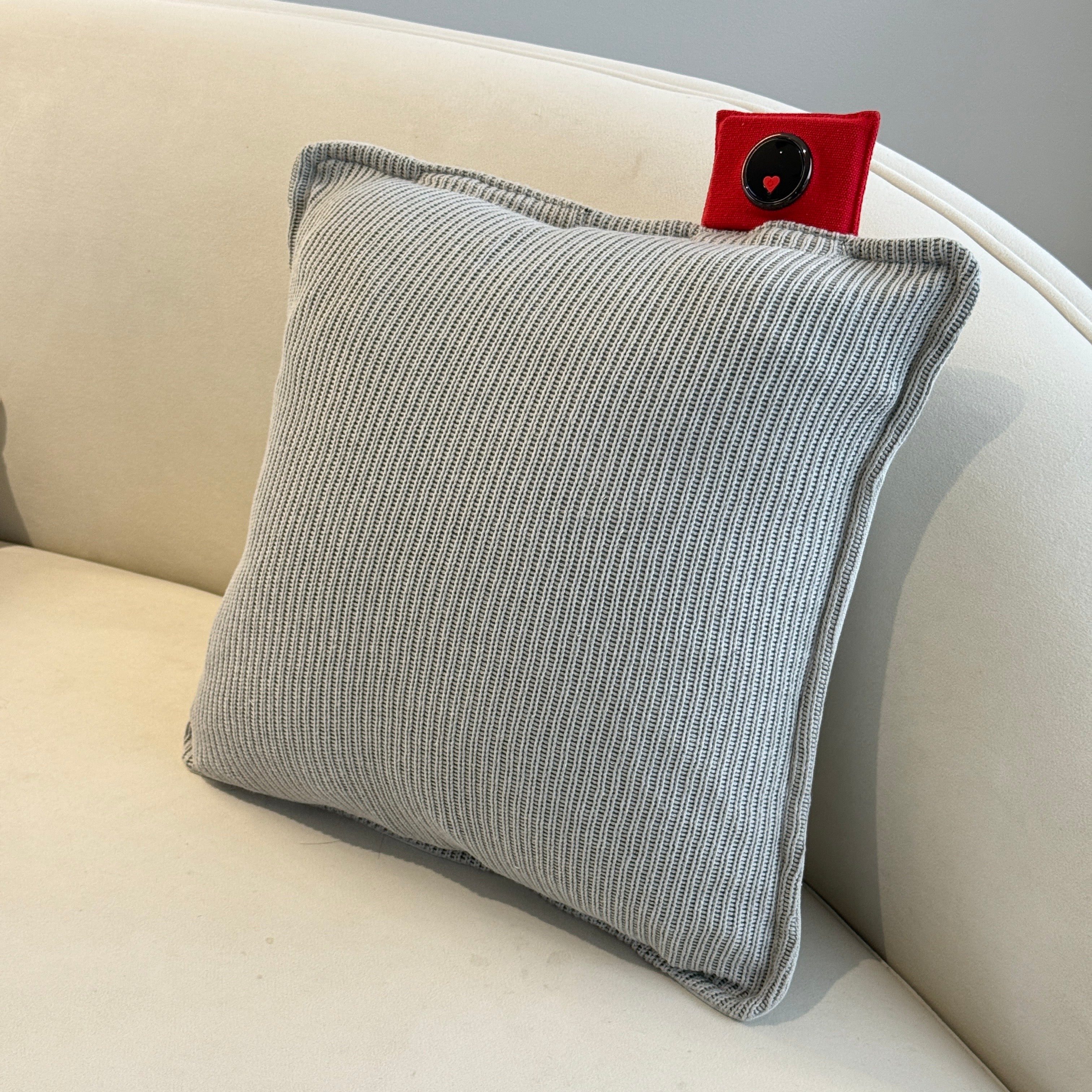 Heated Cushion | Knitted | Graphene Electric Pillow for Home & Office Warmth