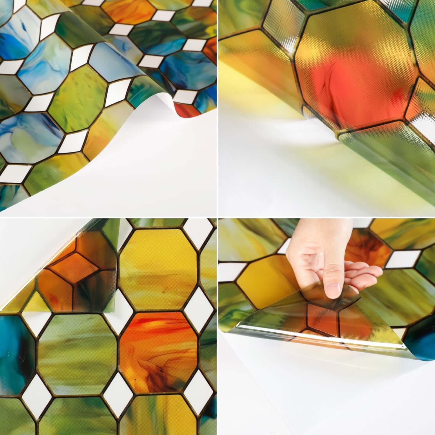 Eternal Prism Window Film with Static Cling Design for Home & Office