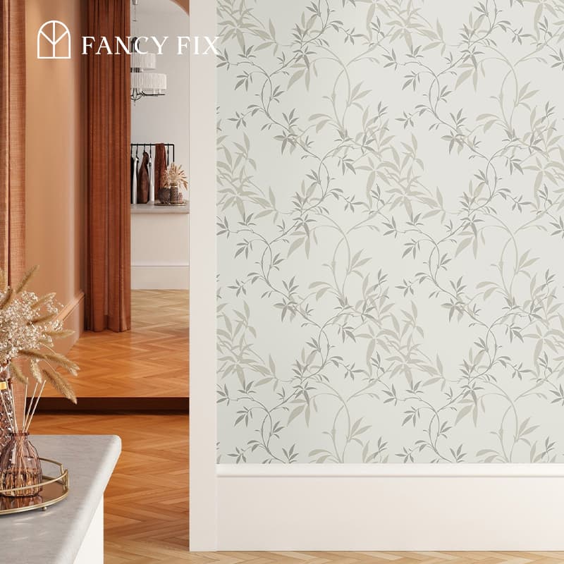 Breeze Bamboo Shadow Peel And Stick Wallpaper – Watercolor Bamboo Design
