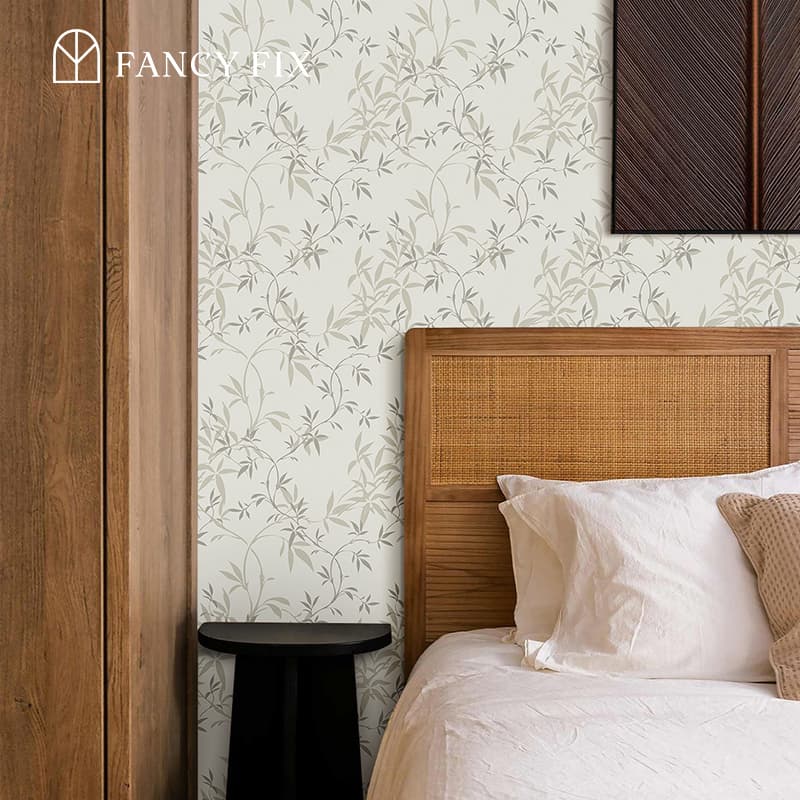 Breeze Bamboo Shadow Peel And Stick Wallpaper – Watercolor Bamboo Design