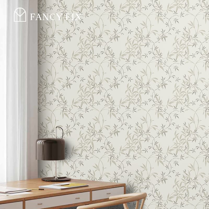 Breeze Bamboo Shadow Peel And Stick Wallpaper – Watercolor Bamboo Design