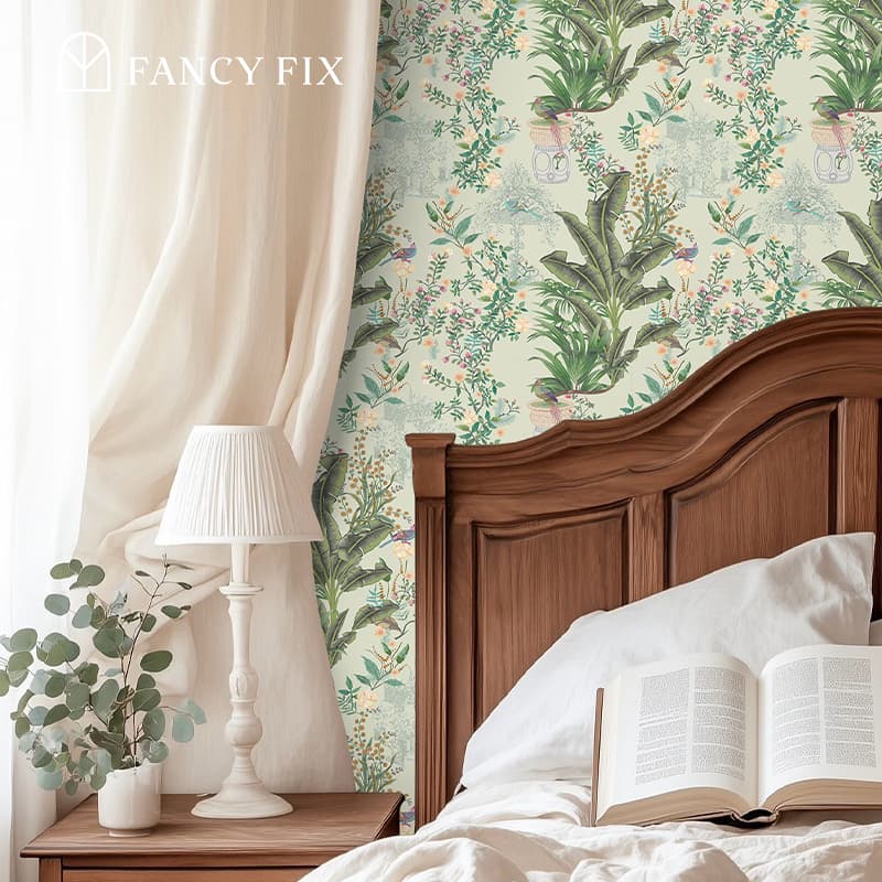 Walanz Tropical Rainforest Oasis Peel And Stick Wallpaper – Self-Adhesive Vinyl Roll for Accent Walls