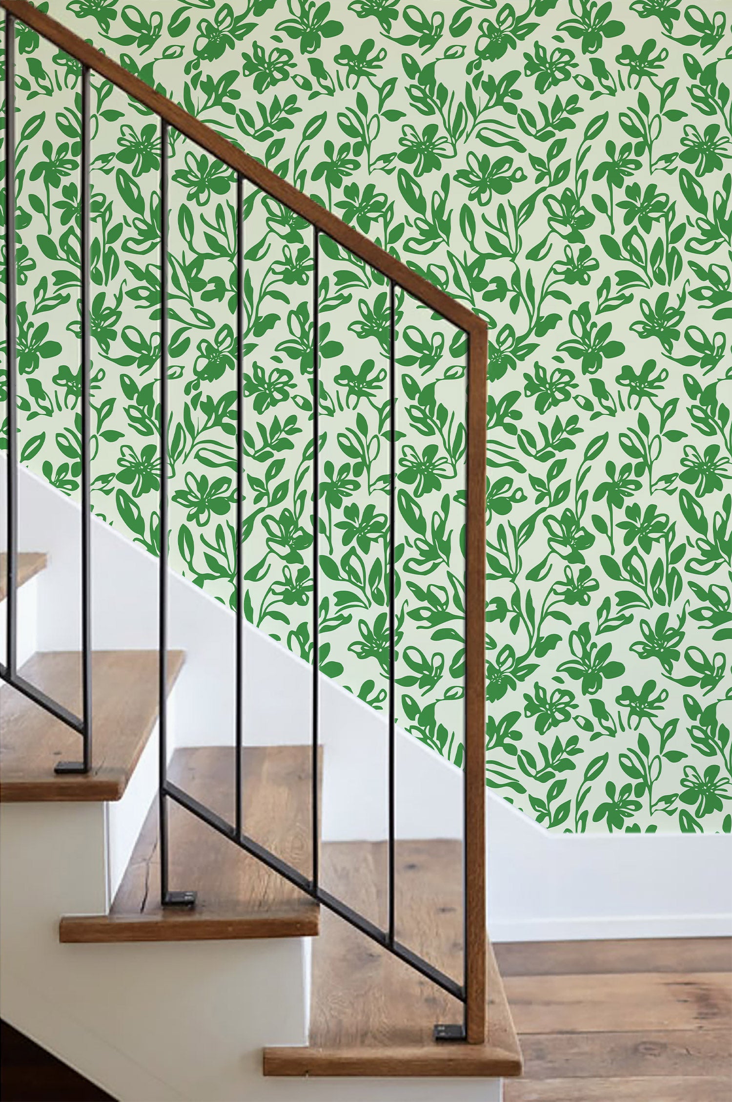 Walanz Tech - Cloth Bold - Line Floral Peel And Stick Wallpaper – Self - Adhesive Vinyl Roll for Accent Walls