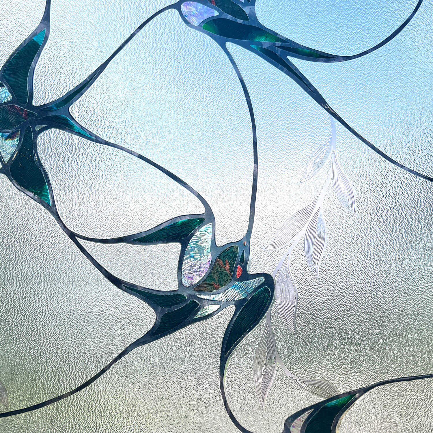 Swallow Stained Glass Window Film