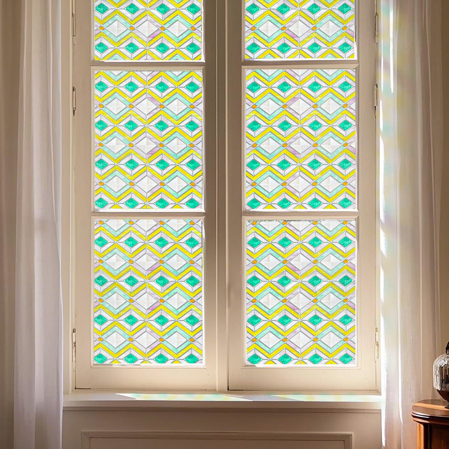 Film décoratif pour vitres teintées Blue Clover Glow