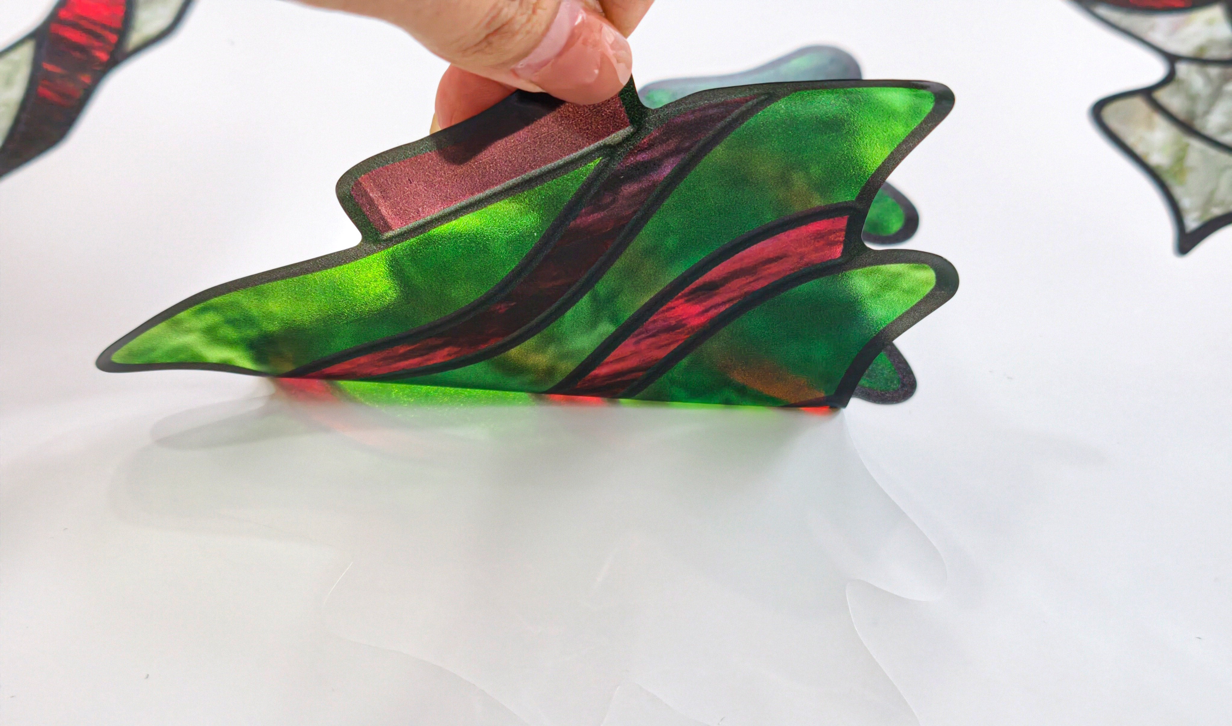 Christmas Light Ball Window Film, Decorative & Privacy Stained Glass Window Cling for Windows – No Glue UV Protection, Static Cling