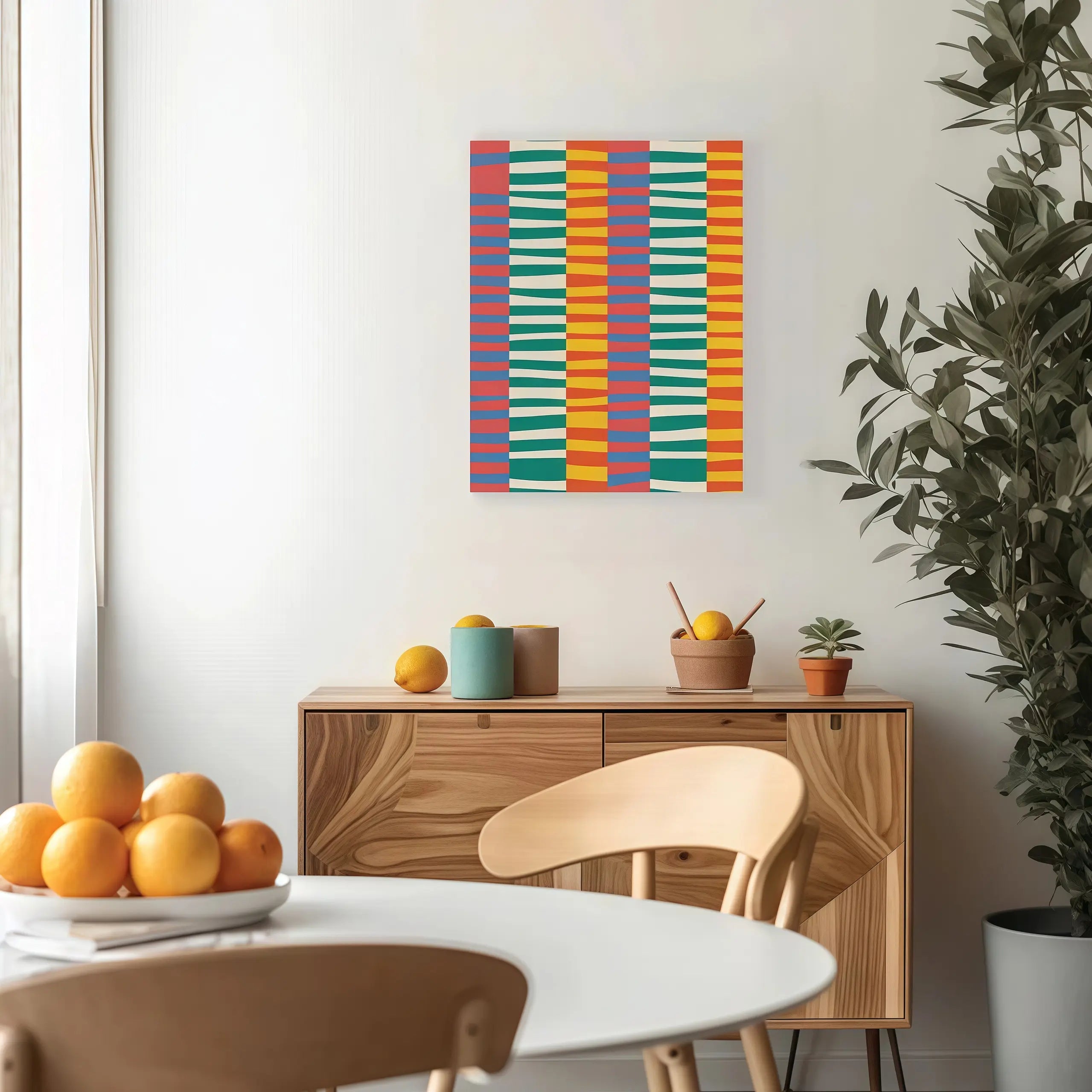 Colored stripes Decorative Wall Art Poster - Add Vibrancy and Creativity