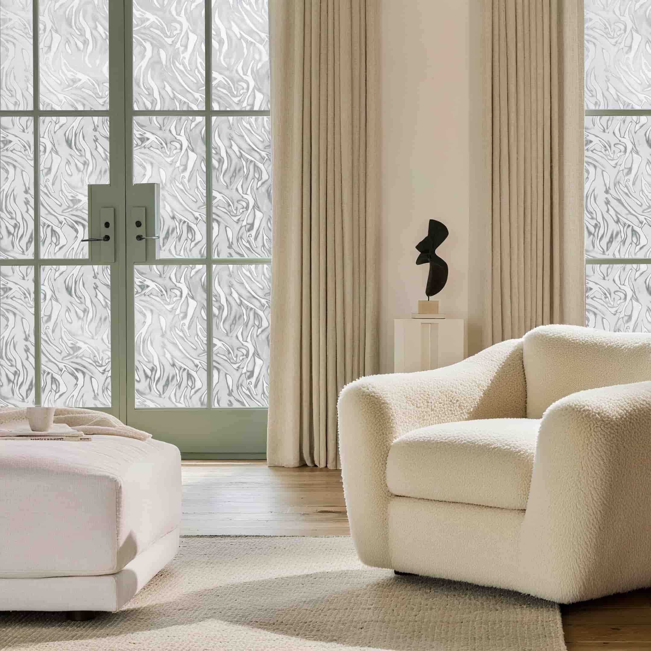 Película decorativa para ventanas con vitrales Victoria