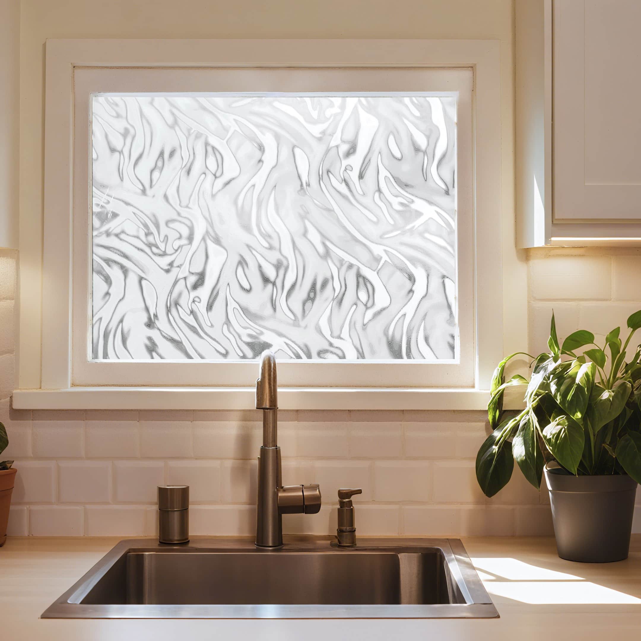 Película decorativa para ventanas con vitrales Victoria