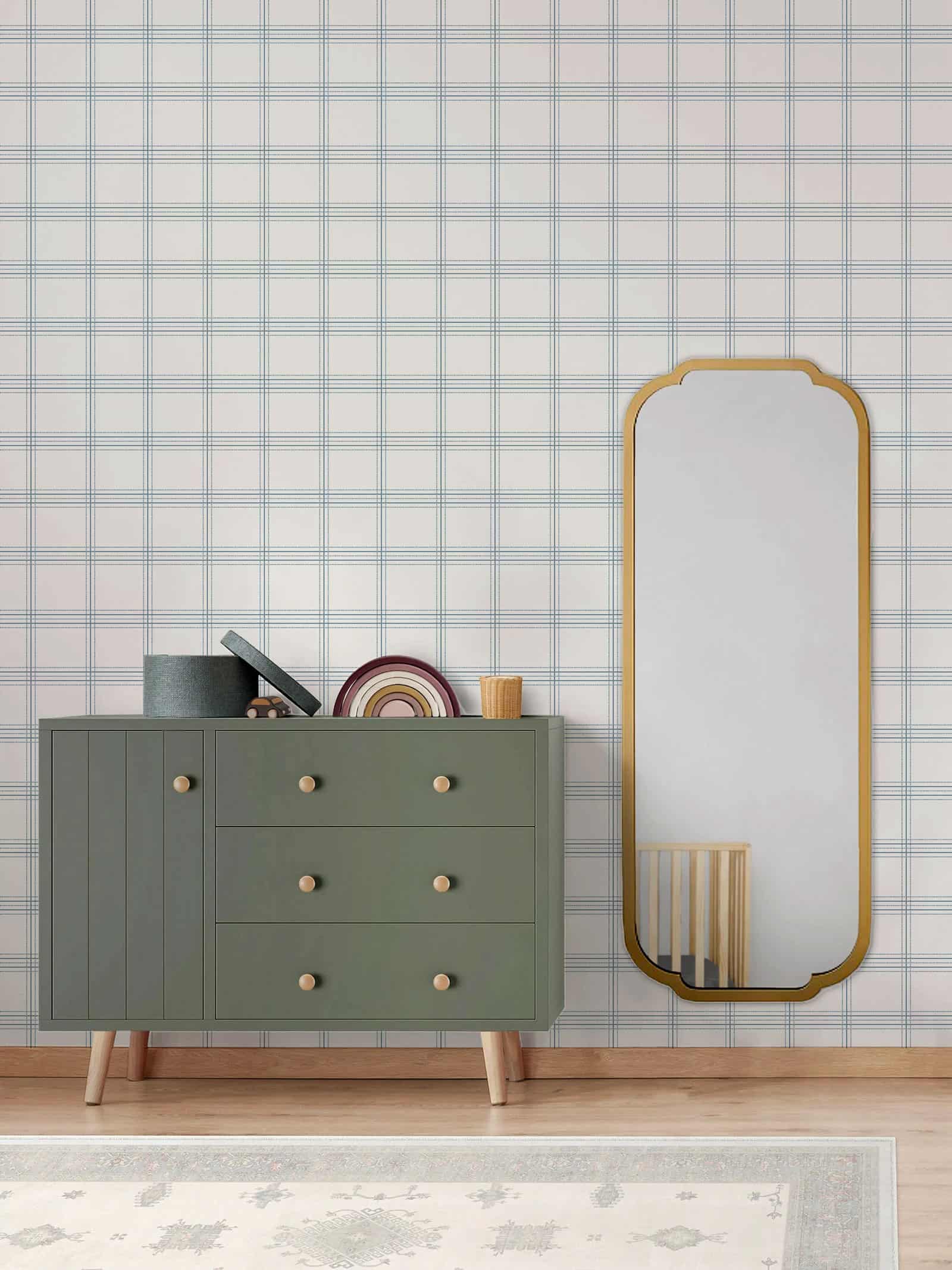 Fancyfix Blue Flow Linearity Peel and Stick Wallpaper.4