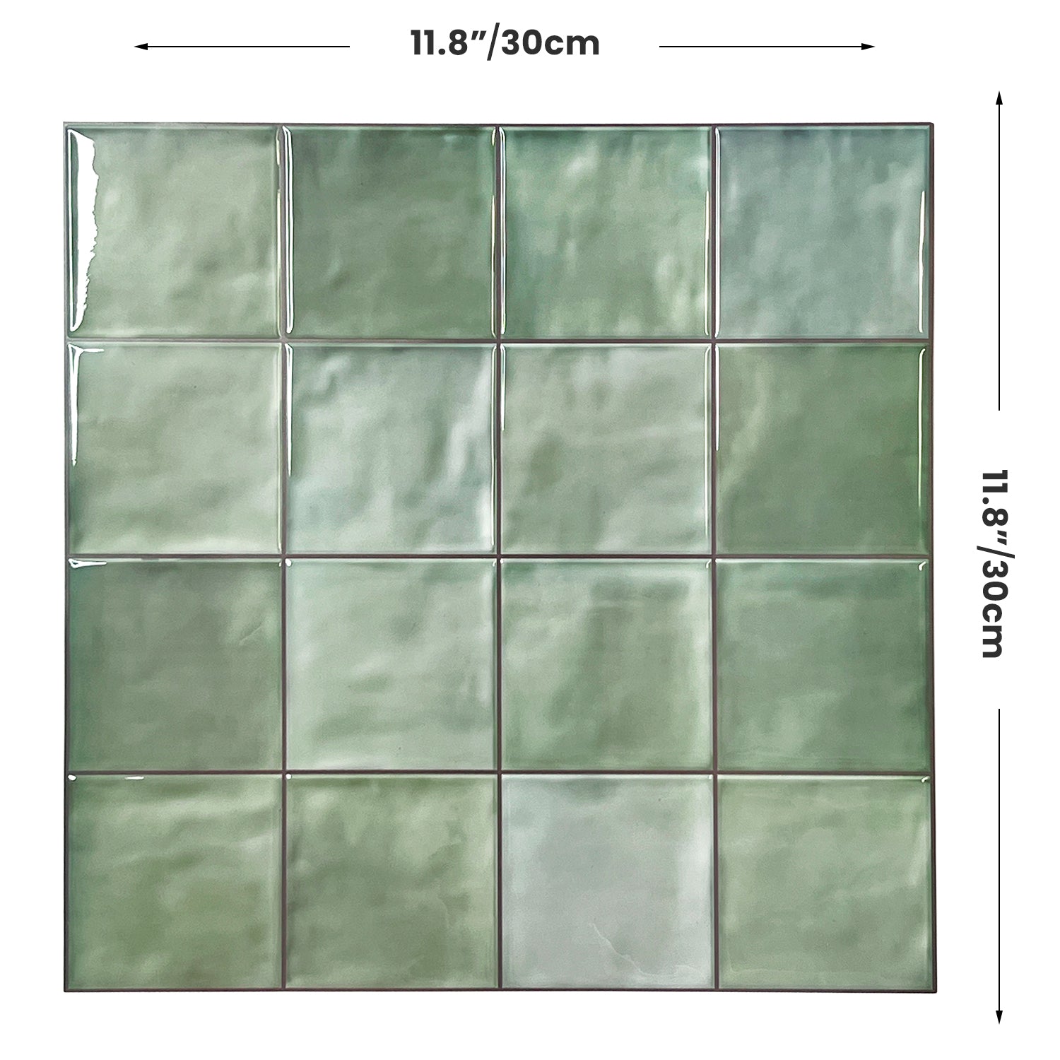 Spring Moss Green Peel & Stick Backsplash Tile | Fancytiles