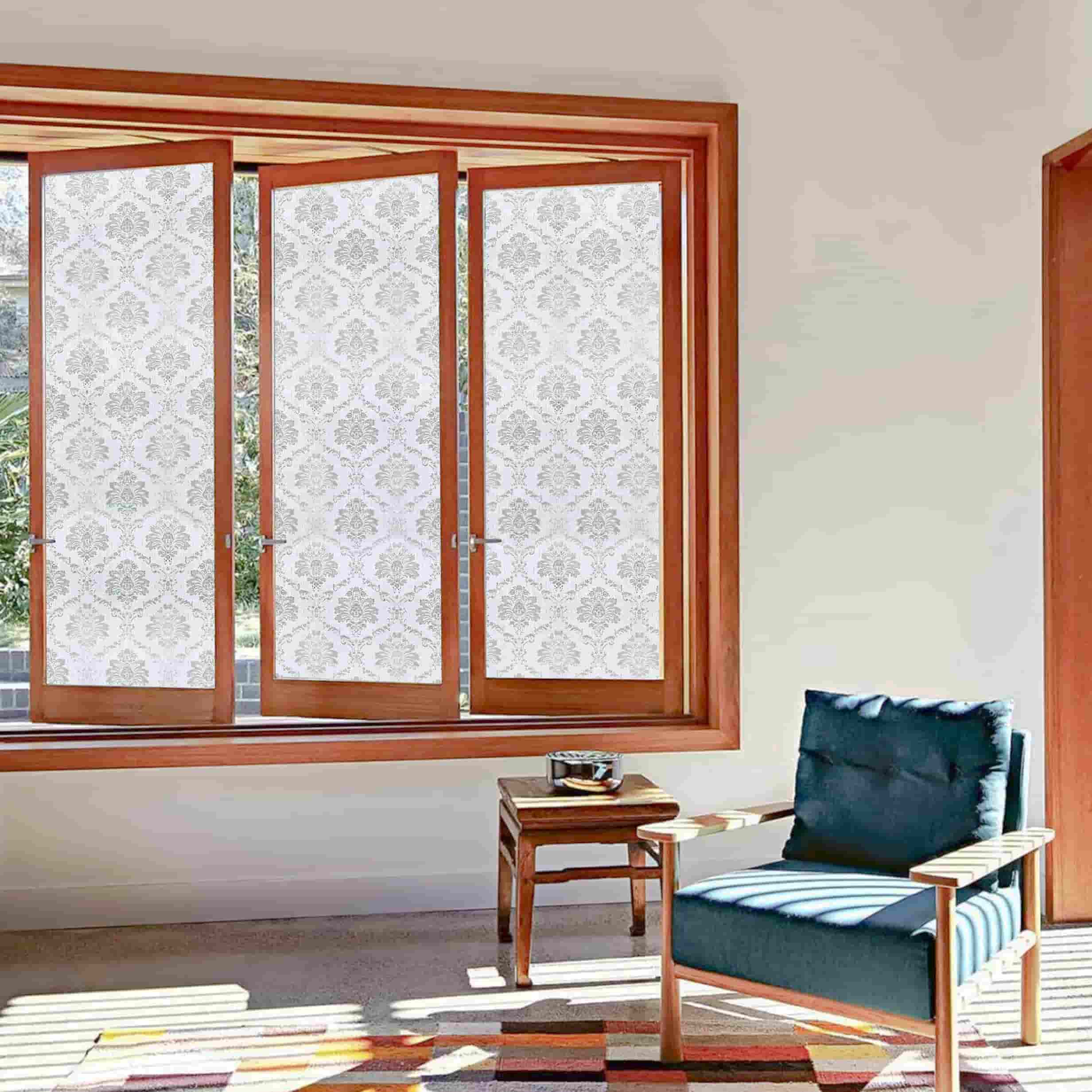 Floral Lycoris Elegance Stained Glass Decorative Window Film