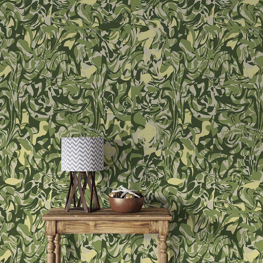 Green Mess Wallpaper