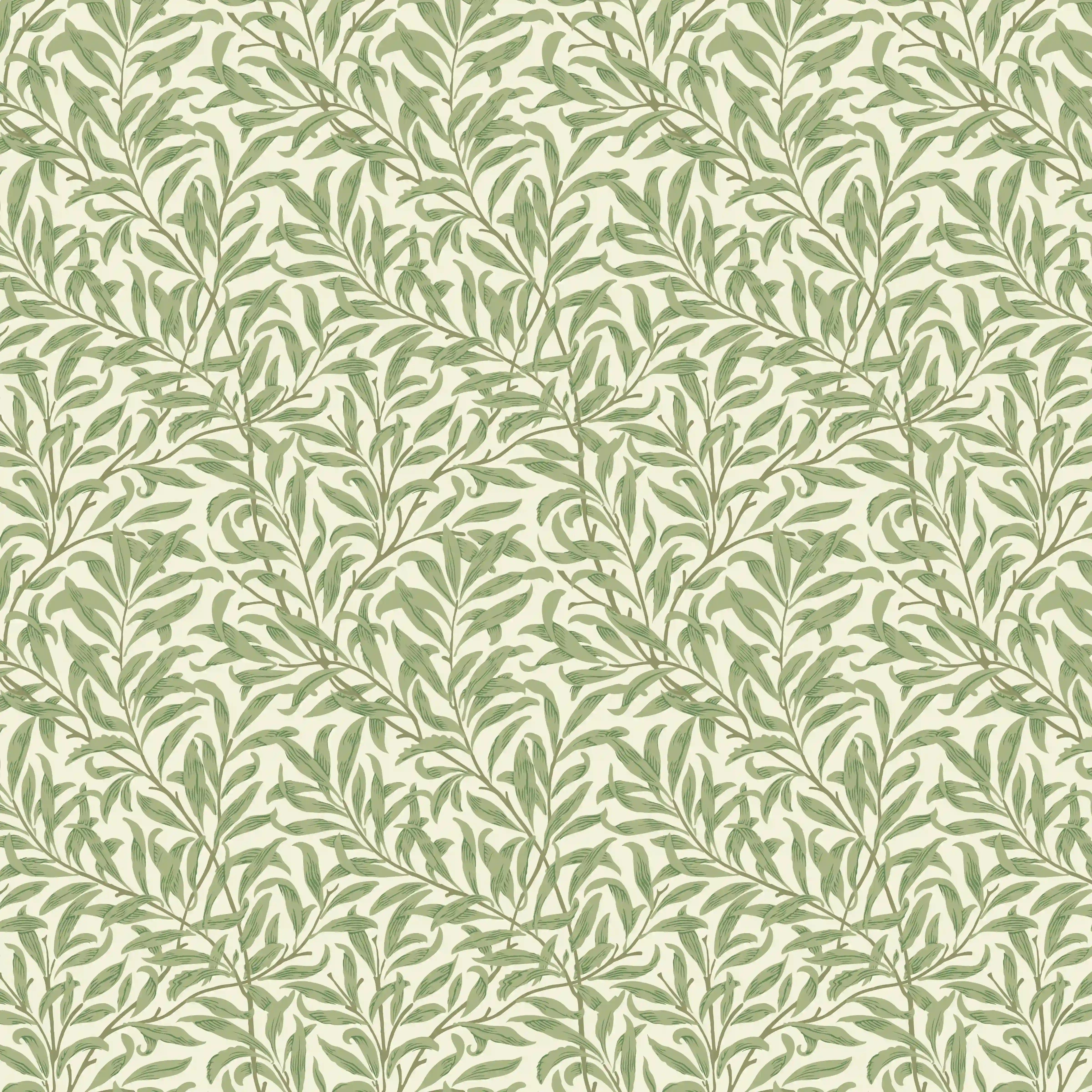 Green Willow Branch Decorative Wall Art Poster - Bring Nature's Serenity