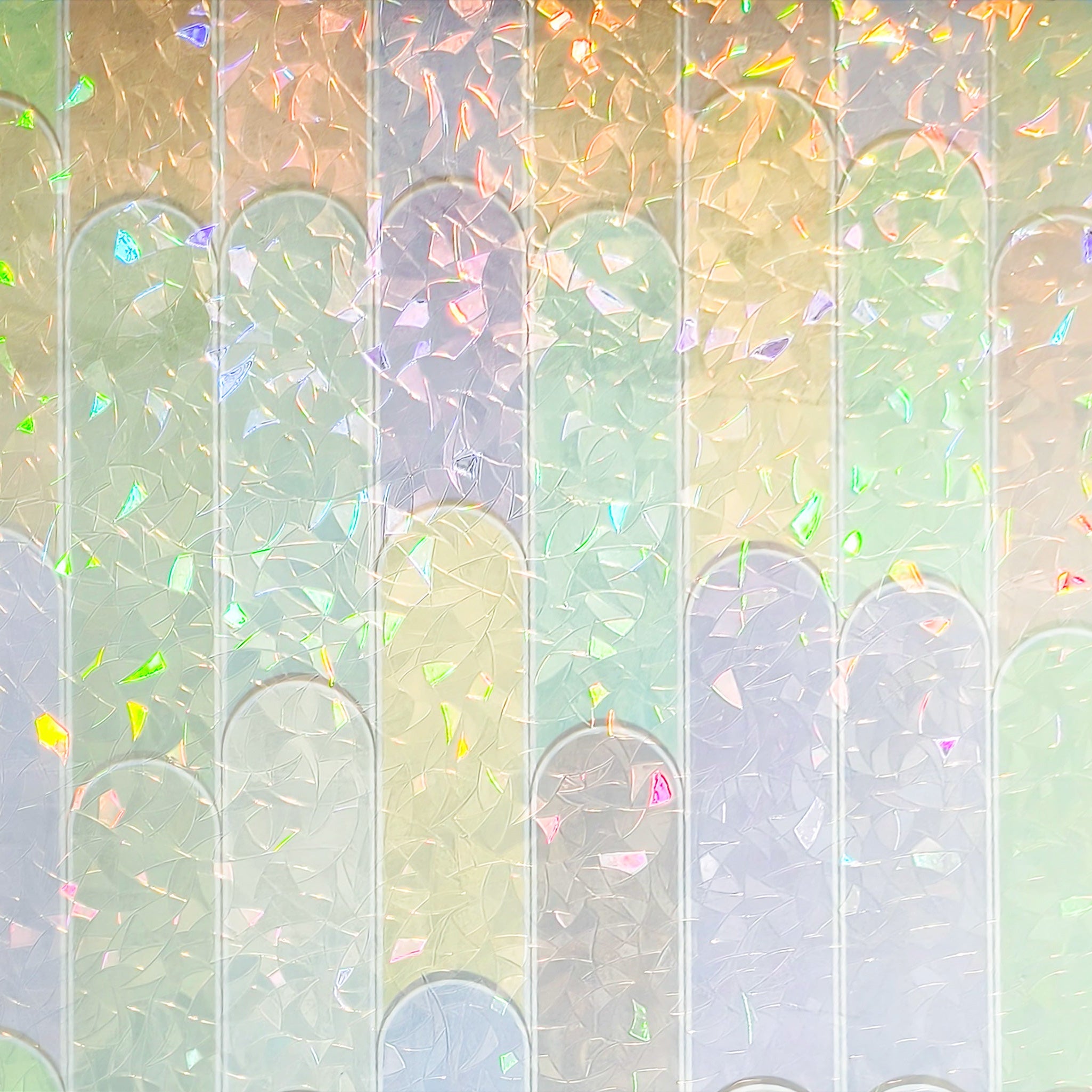 Laser Macaron Decorative & Privacy Window Film for Home Windows-Fancyfix