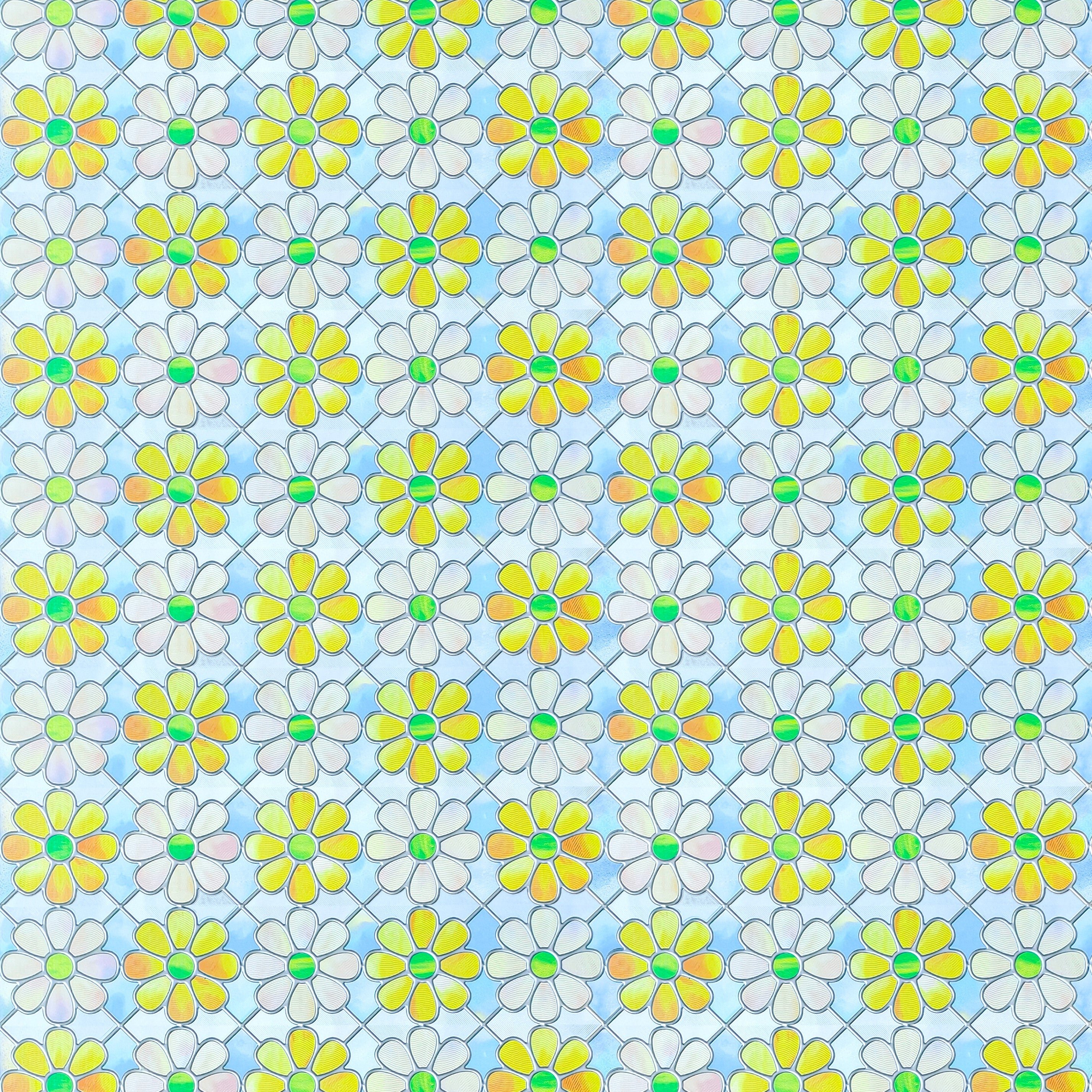 Film décoratif pour vitres teintées Blue Clover Glow