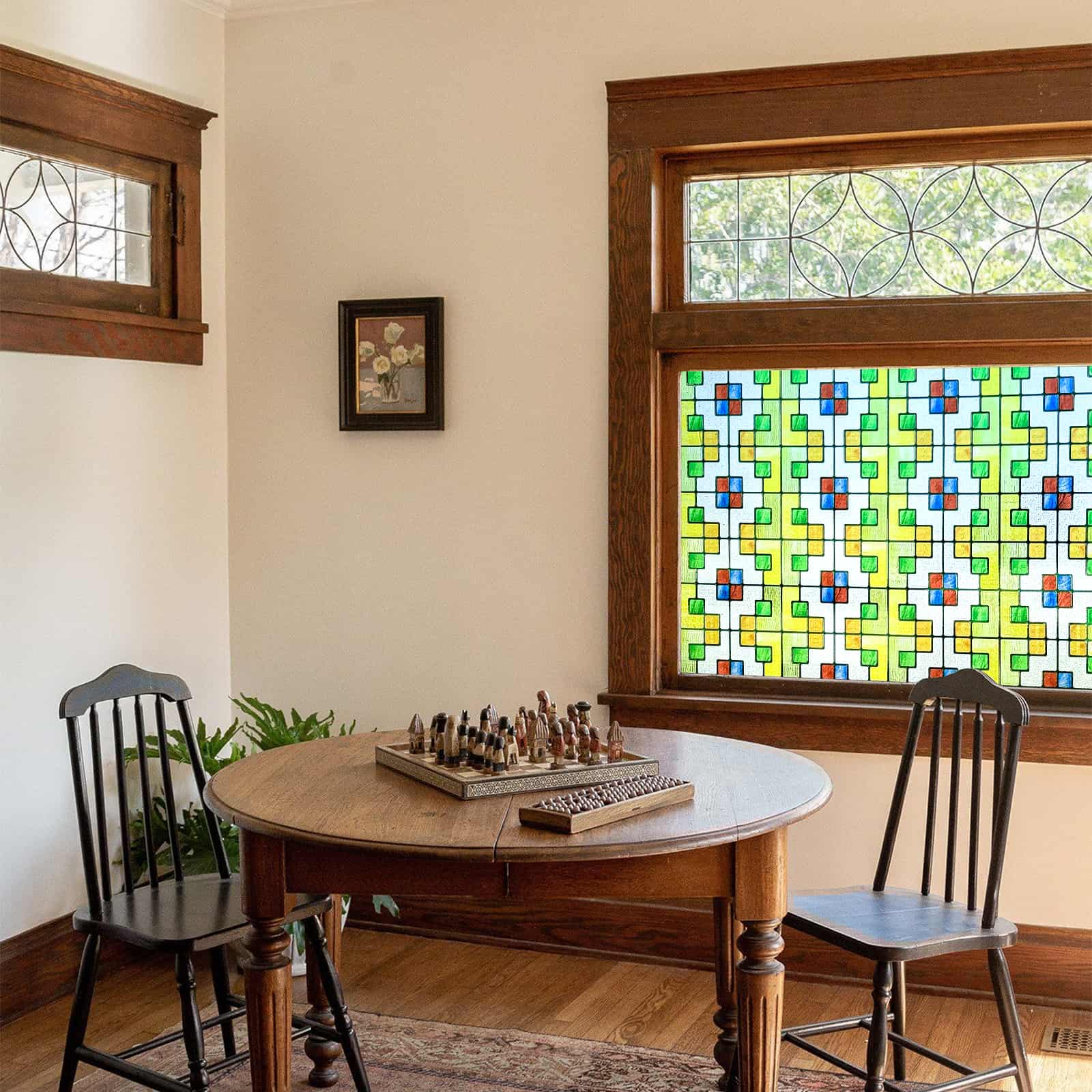 Magnolia Hall Stained Glass Decorative Window Film