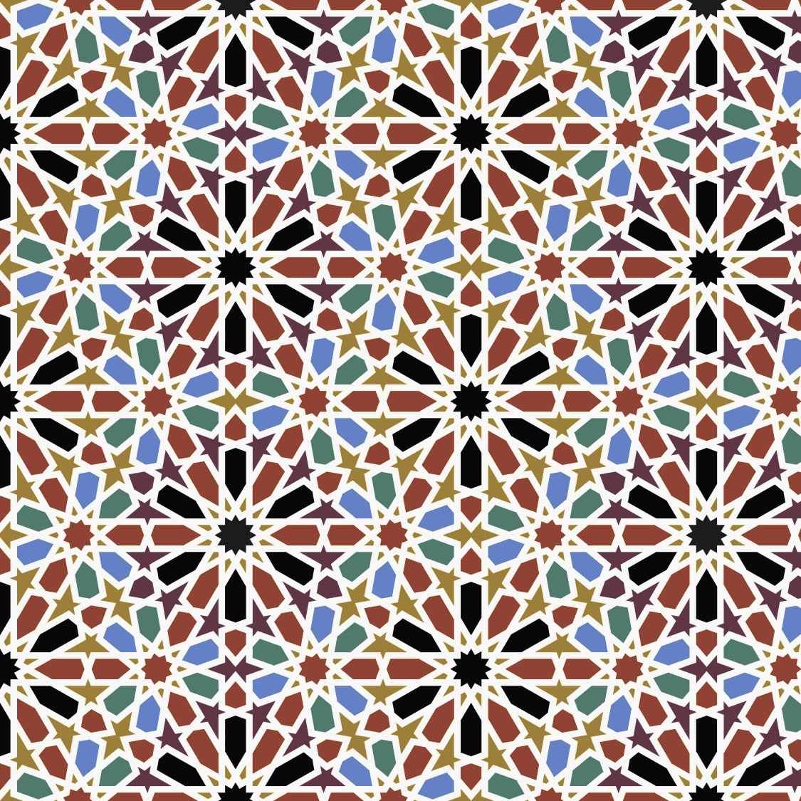 Morocco Mosaic Geometric Pattern Design Throw Blanket - Bohemian Style