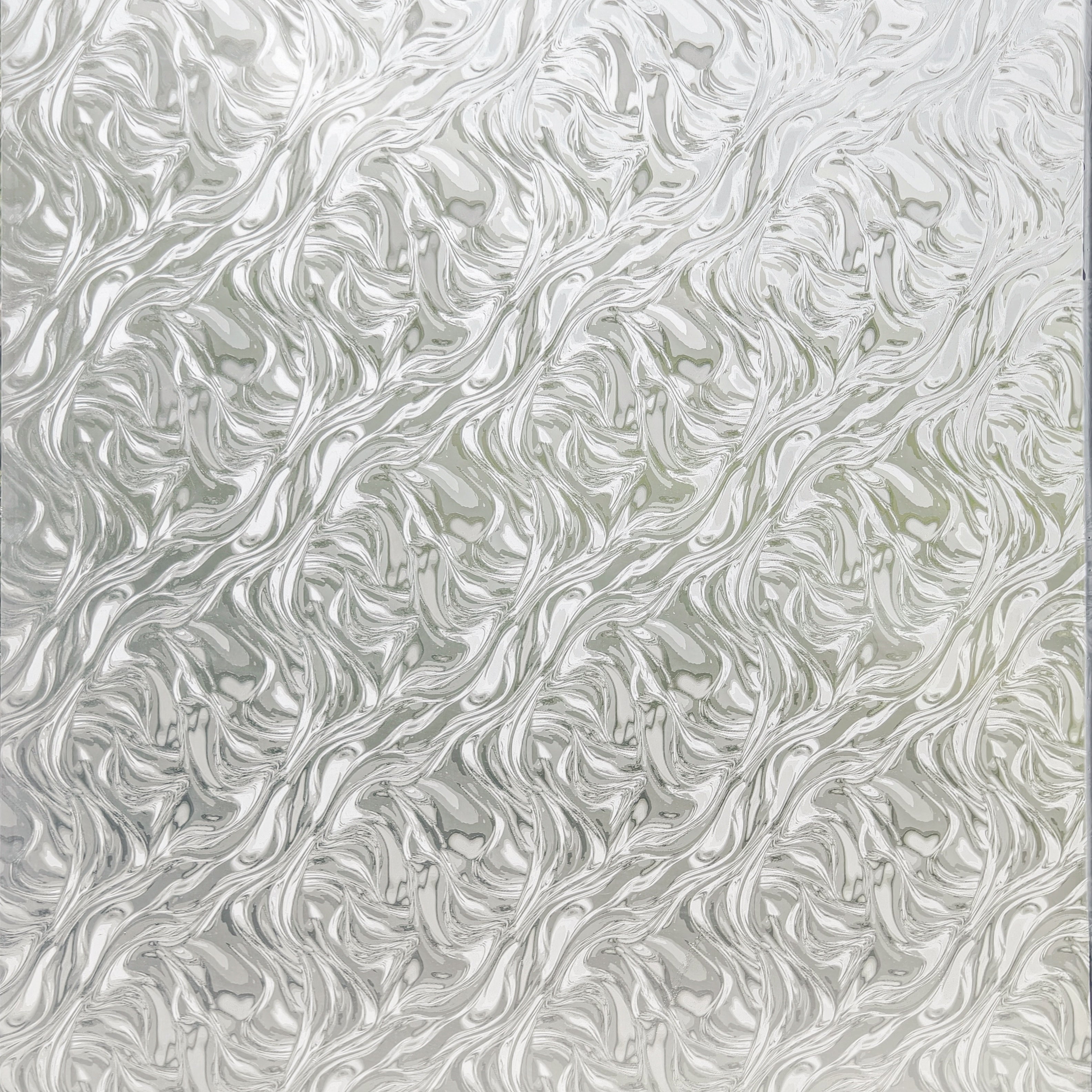 Ocean Currents Stained Glass Decorative Window Film