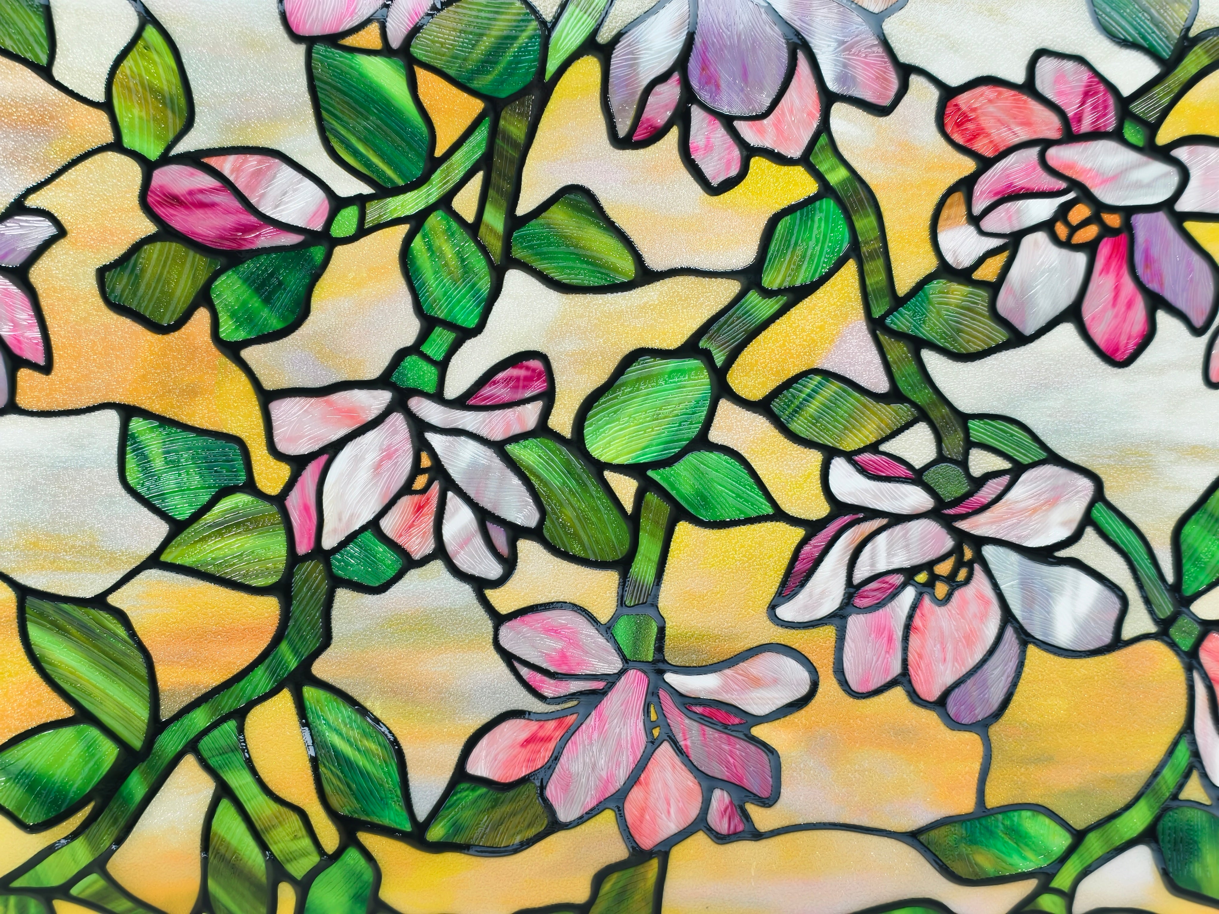 Film décoratif pour vitres teintées Blue Clover Glow