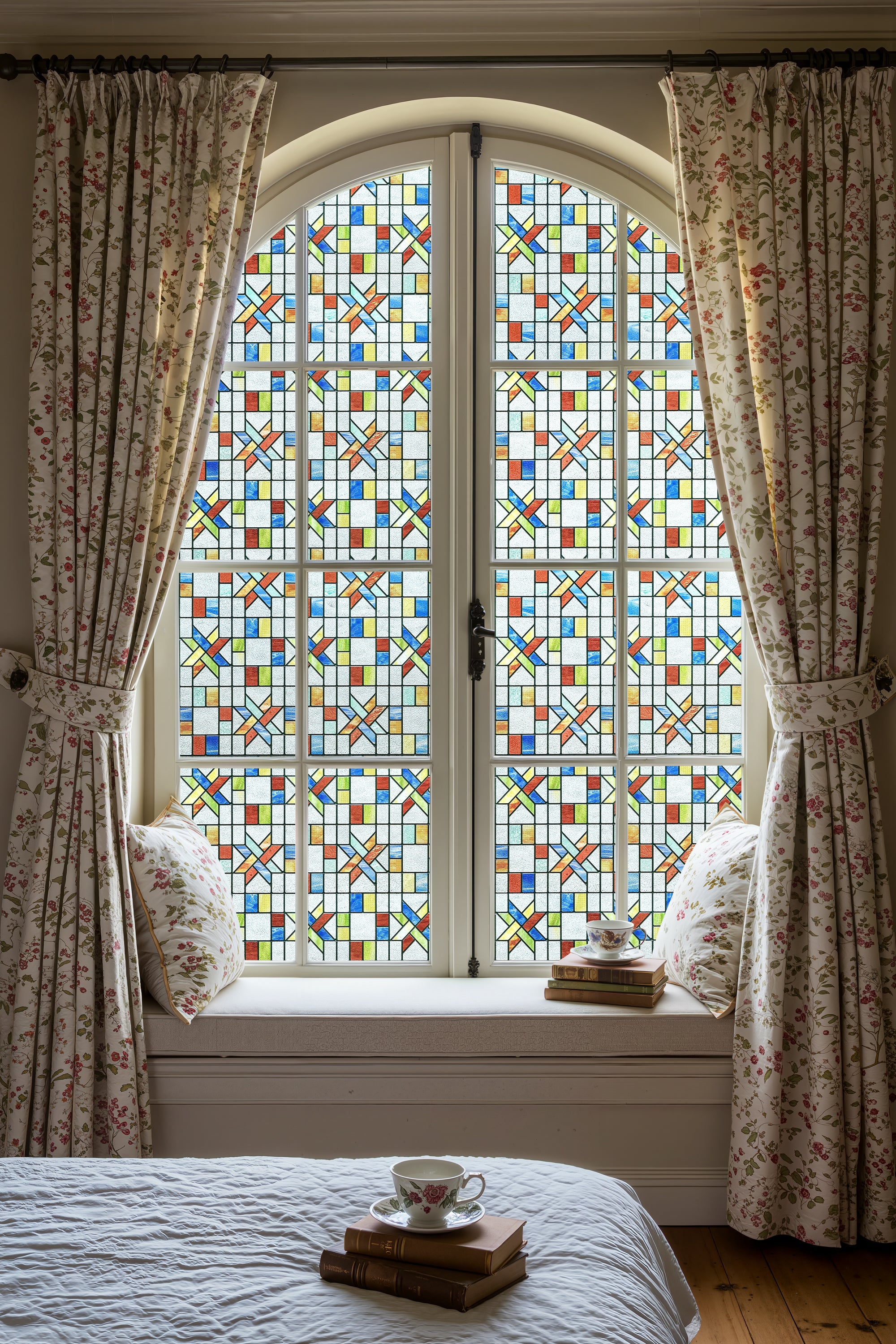 Film décoratif pour vitres teintées Blue Clover Glow