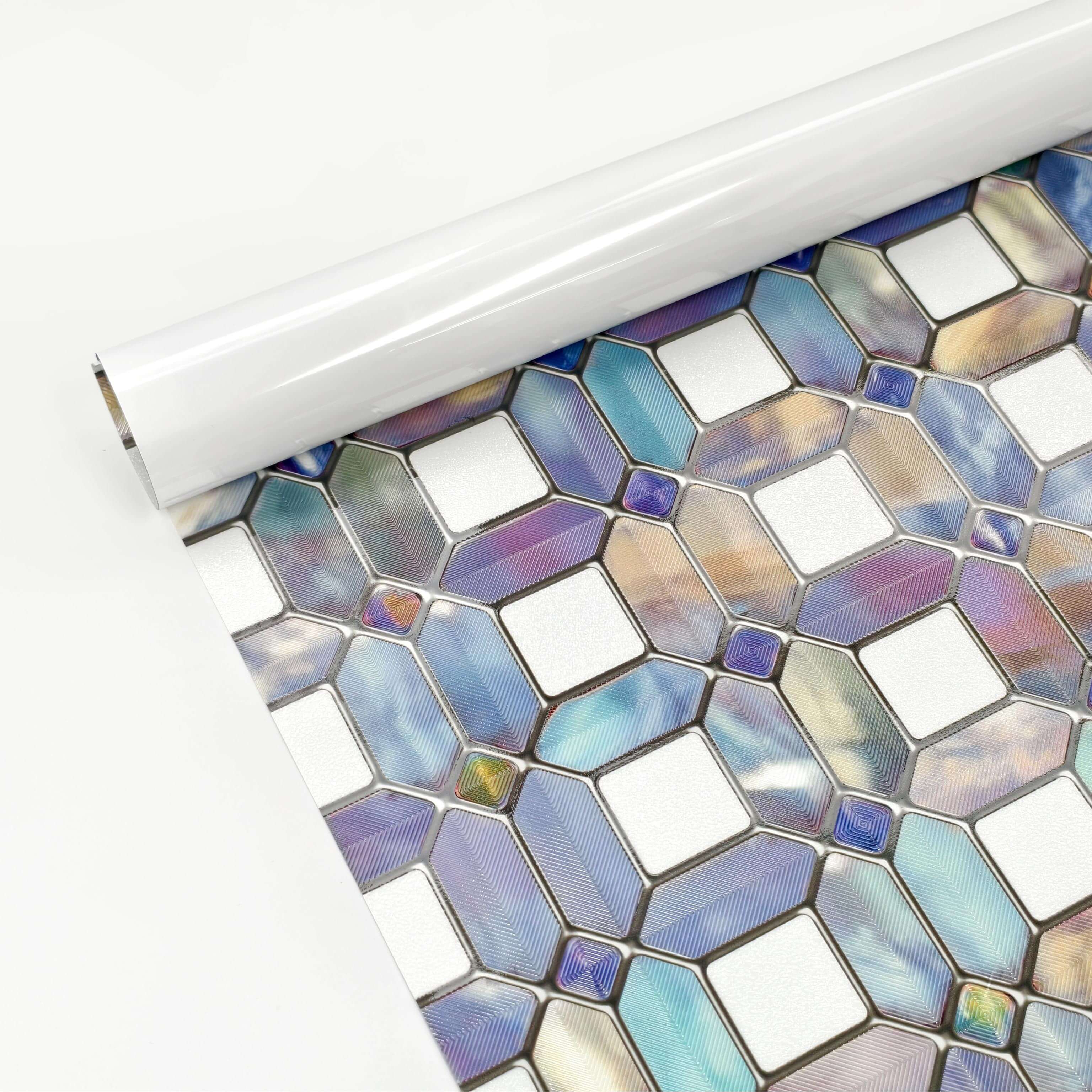 Tanzanite Stained Glass Decorative Window Film
