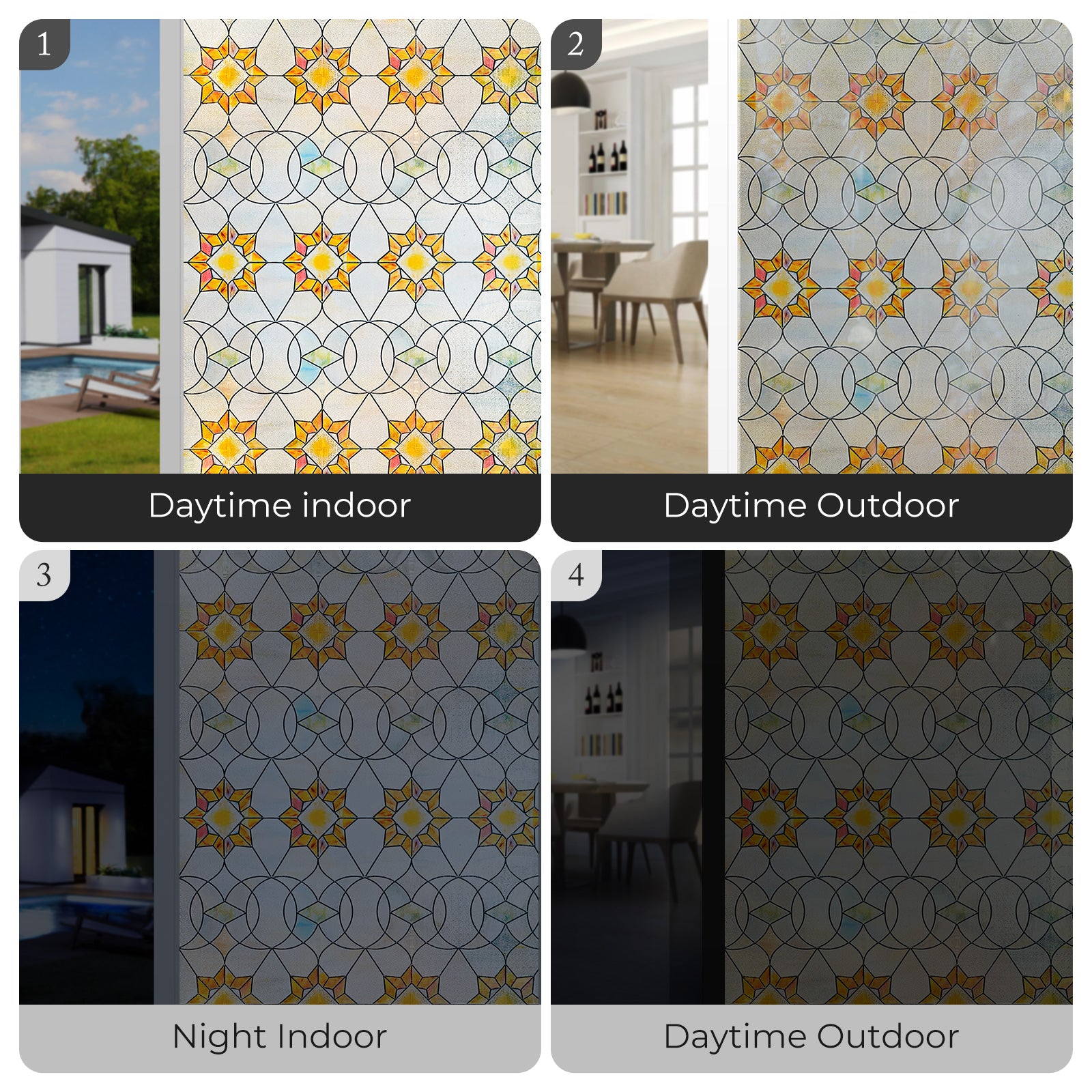 Victoria Stained Glass Decorative Window Film