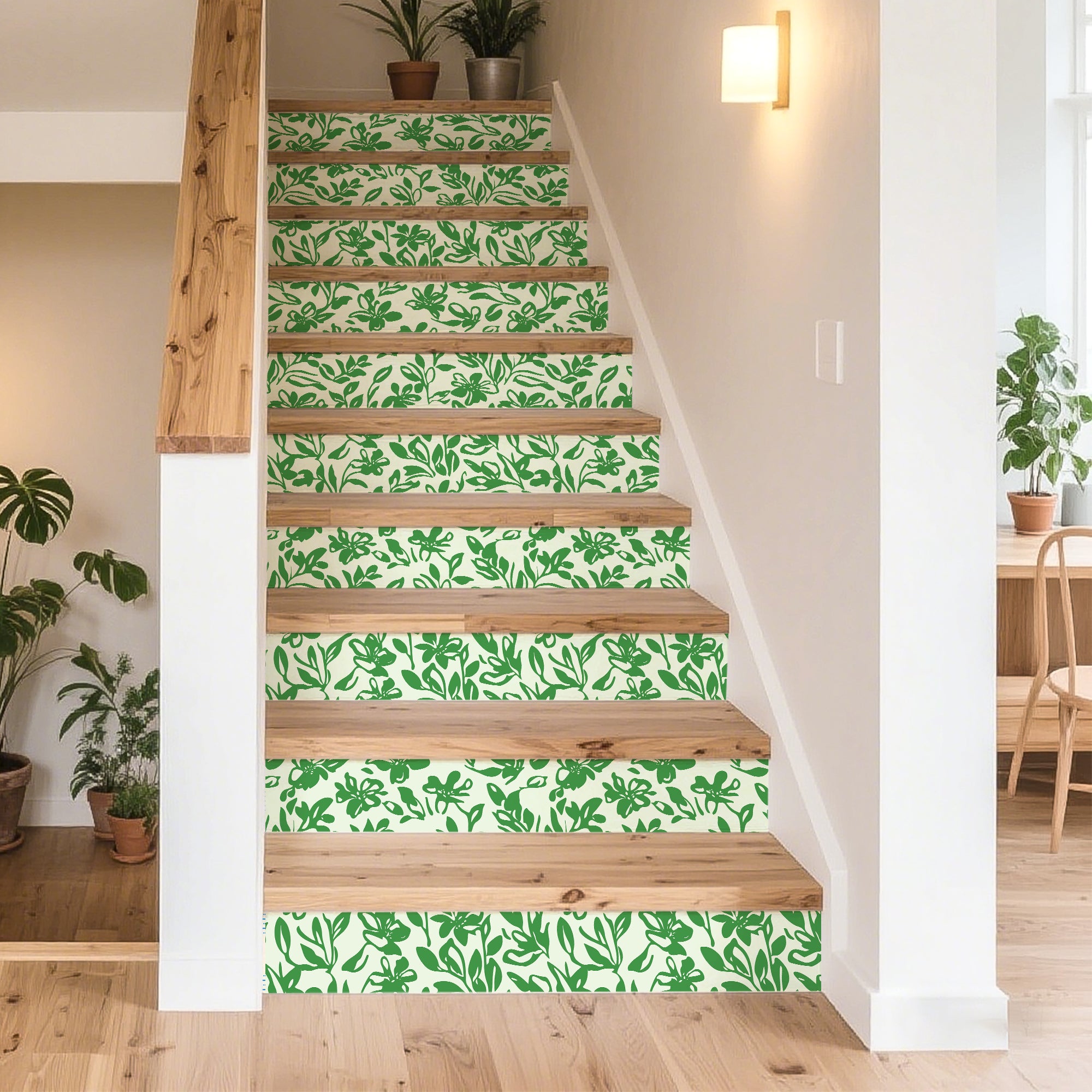 Walanz Tech - Cloth Bold - Line Floral Peel And Stick Wallpaper – Self - Adhesive Vinyl Roll for Accent Walls