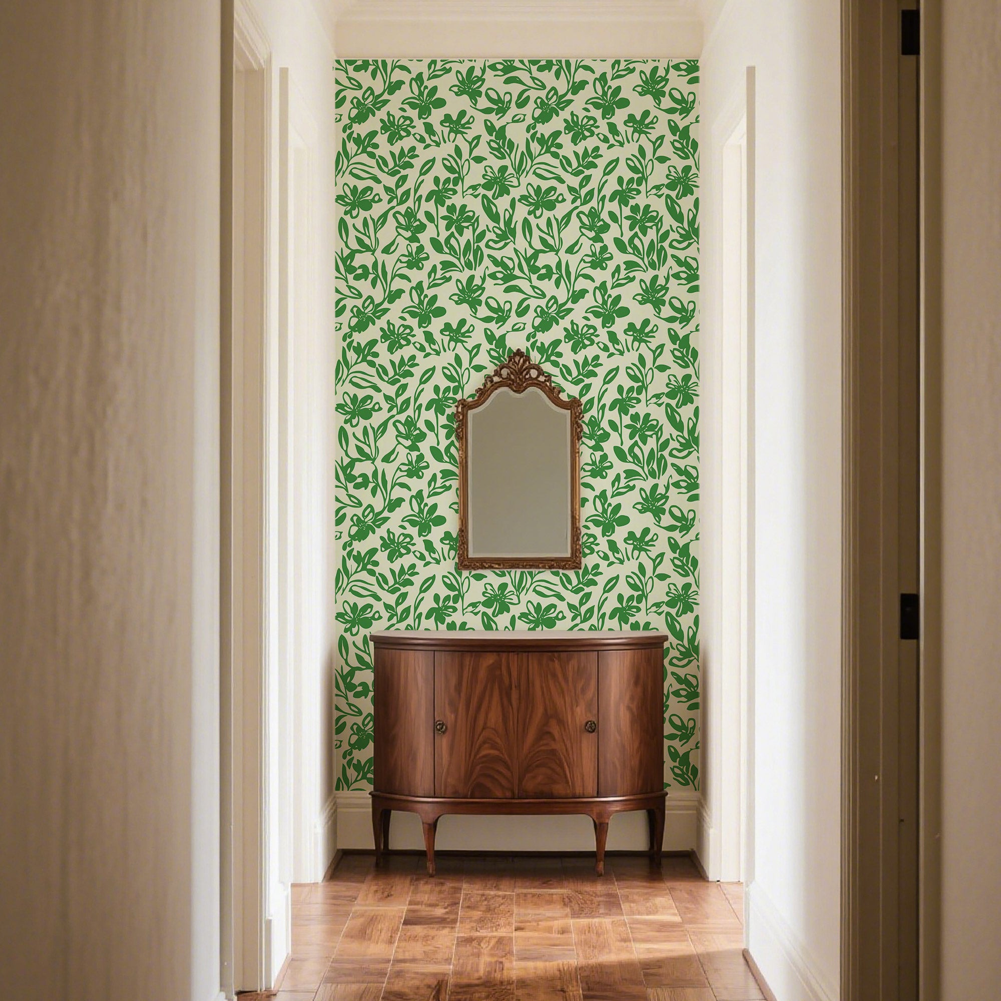 Walanz Tech - Cloth Bold - Line Floral Peel And Stick Wallpaper – Self - Adhesive Vinyl Roll for Accent Walls