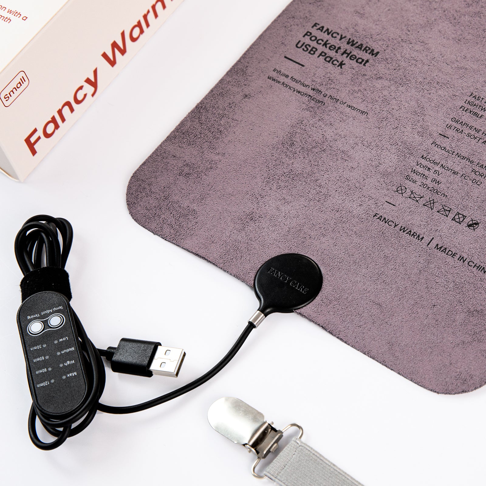 Portable Heating Pad 0.26lb Weighted | USB Heating Pad| Skin-Safe & Wear Over Clothes