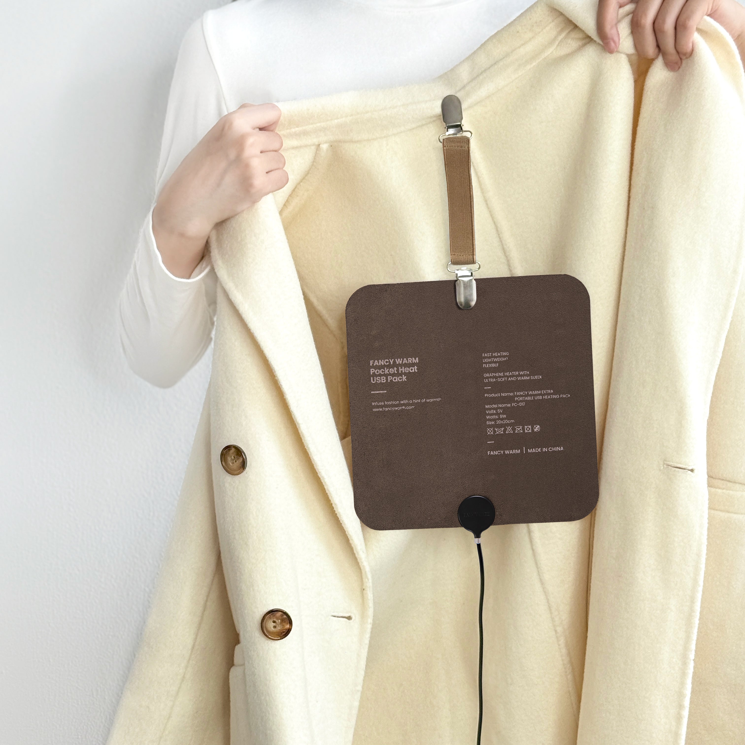 Tozia Portable Heating Pad 0.26lb Weighted | USB Electric Heating Pad