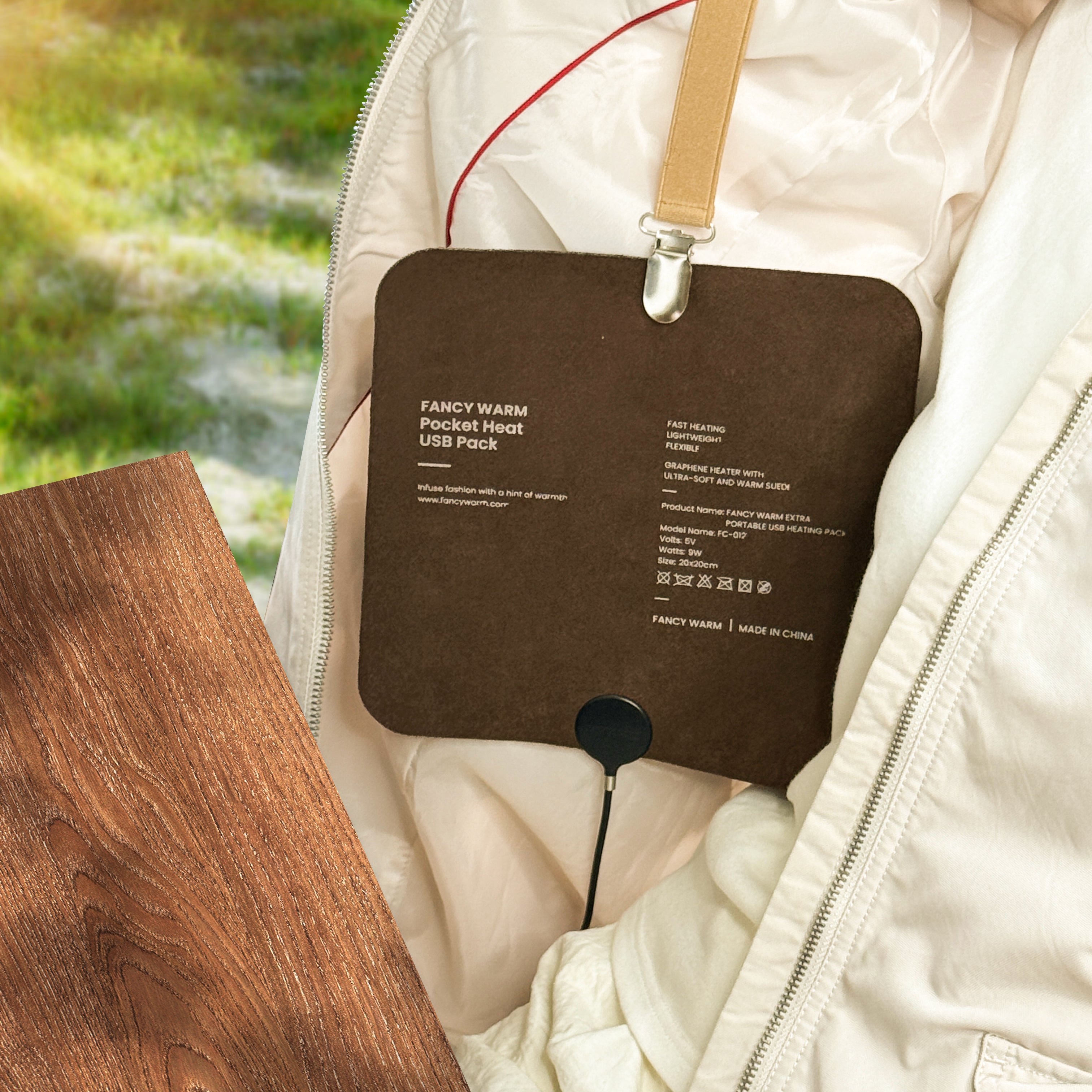 Tozia Portable Heating Pad 0.26lb Weighted | USB Electric Heating Pad