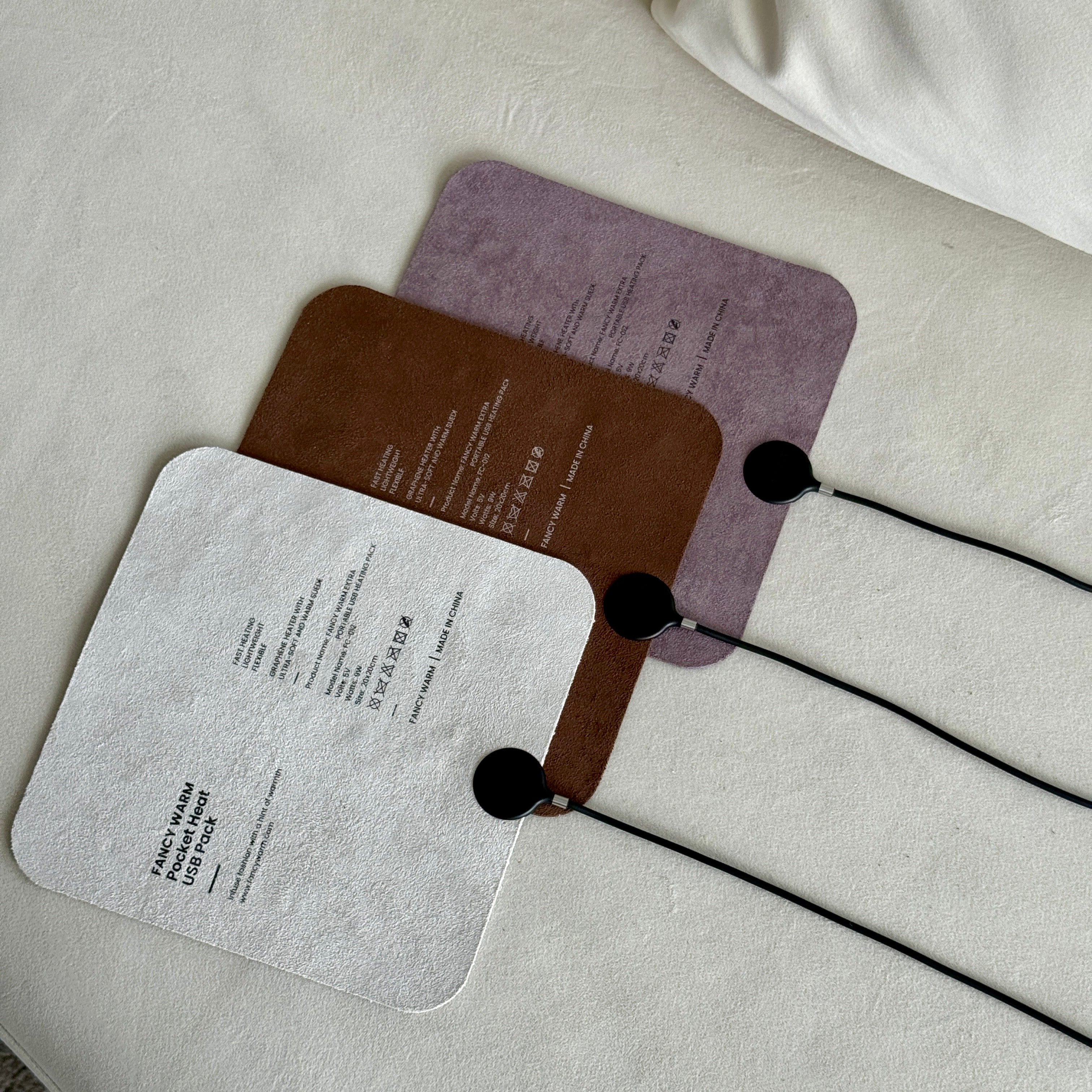 Portable Heating Pad 0.26lb Weighted | USB Heating Pad| Skin-Safe & Wear Over Clothes