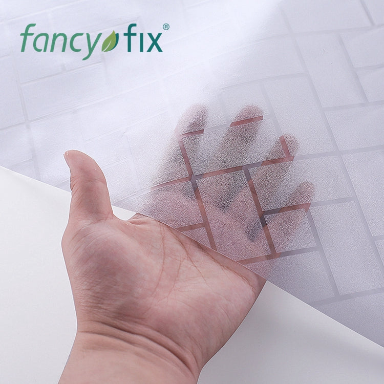 Brike Pattern Frosted Static Film for Windows