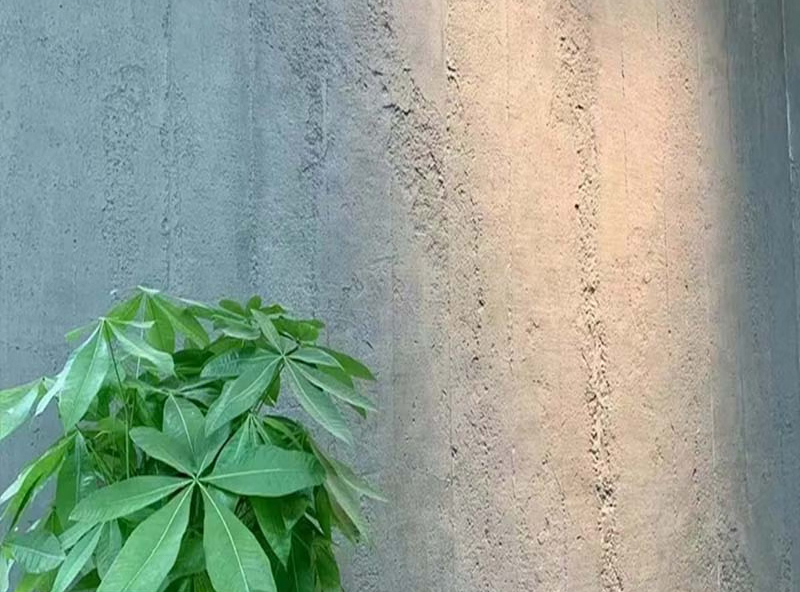 Flexible stone panel accent wall in a modern room