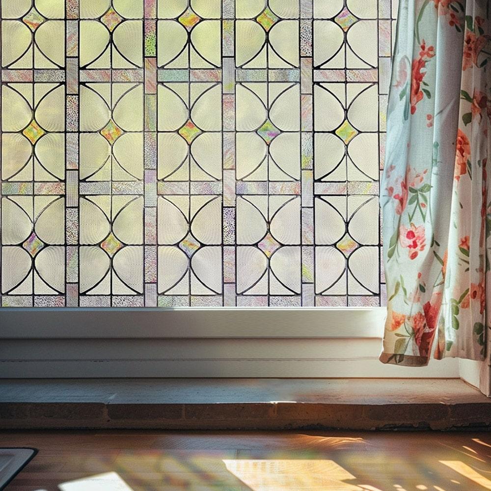 Textured Stained Glass Window Film: Get Luxury Privacy & Style for 80% Less