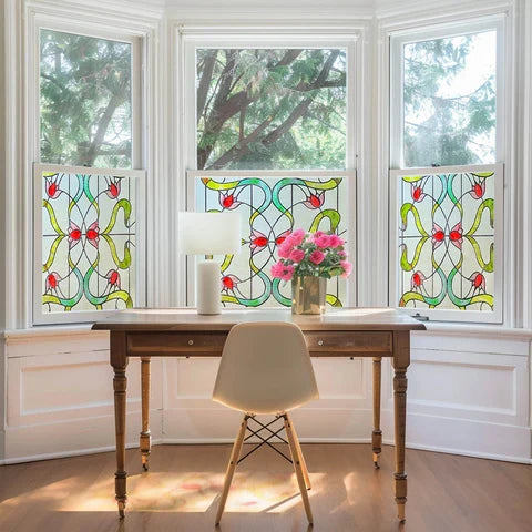 Garden of Eden pattern decorative window film