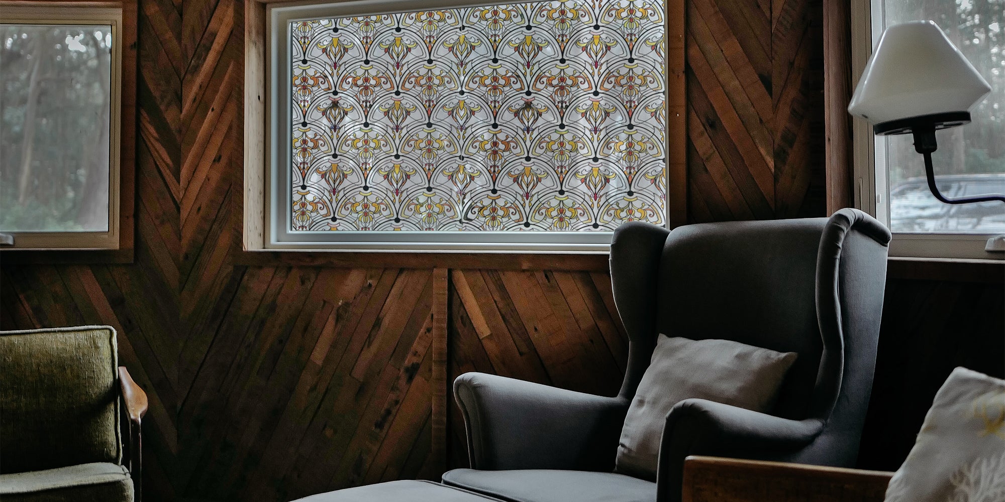 How to Incorporate Vintage Window Film into Your Decor: A Look at Our Ironwork Design Glass Accent Window Film