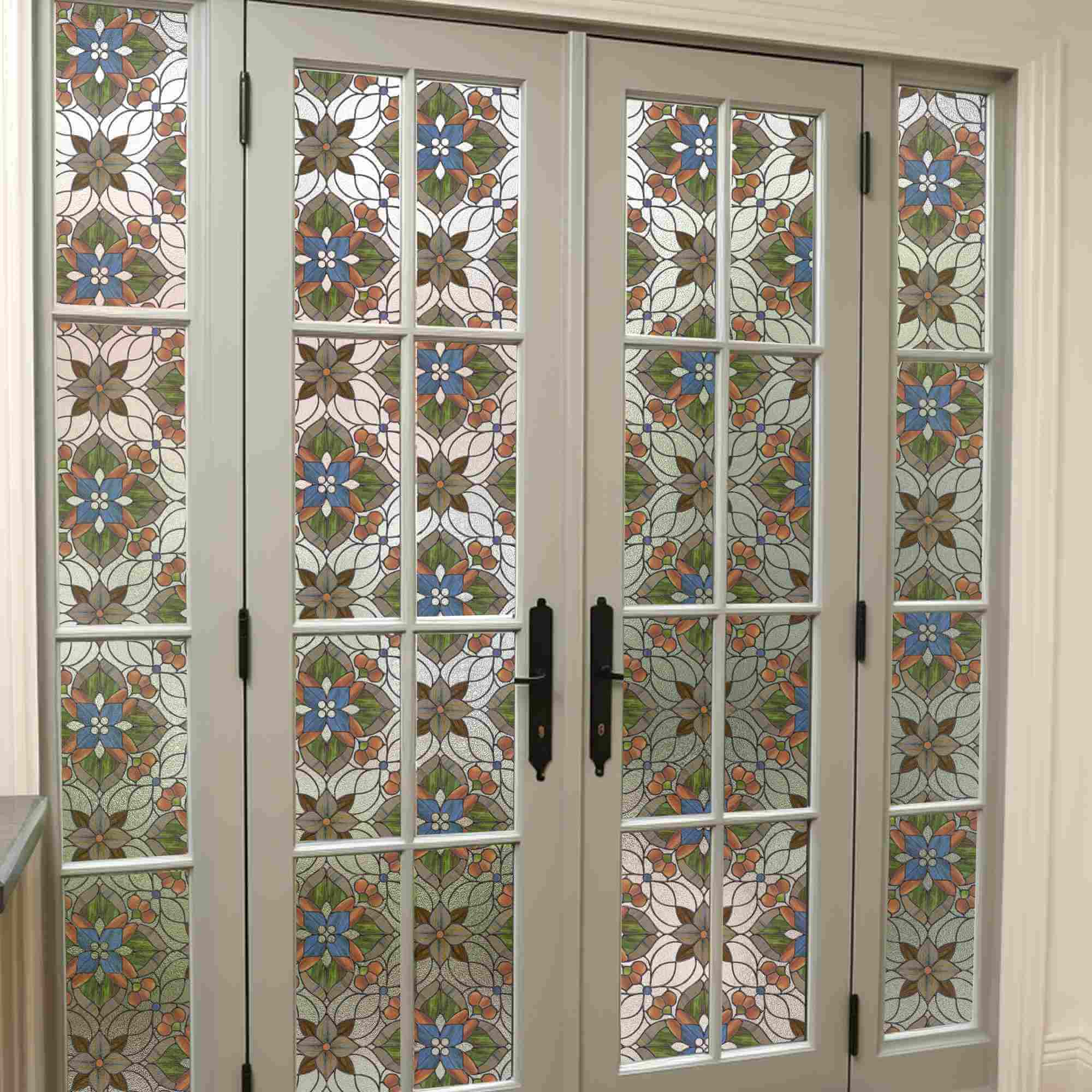 Kaleidoscope Stained Glass Window Film