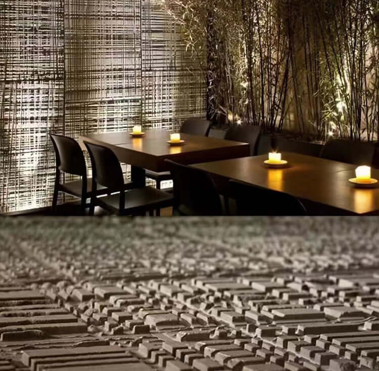 Paneles de piedra flexibles para paredes exteriores - Fancyfix - Piedra flexible - Serrado de madera