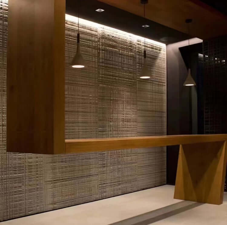 Paneles de piedra flexibles para paredes exteriores - Fancyfix - Piedra flexible - Serrado de madera