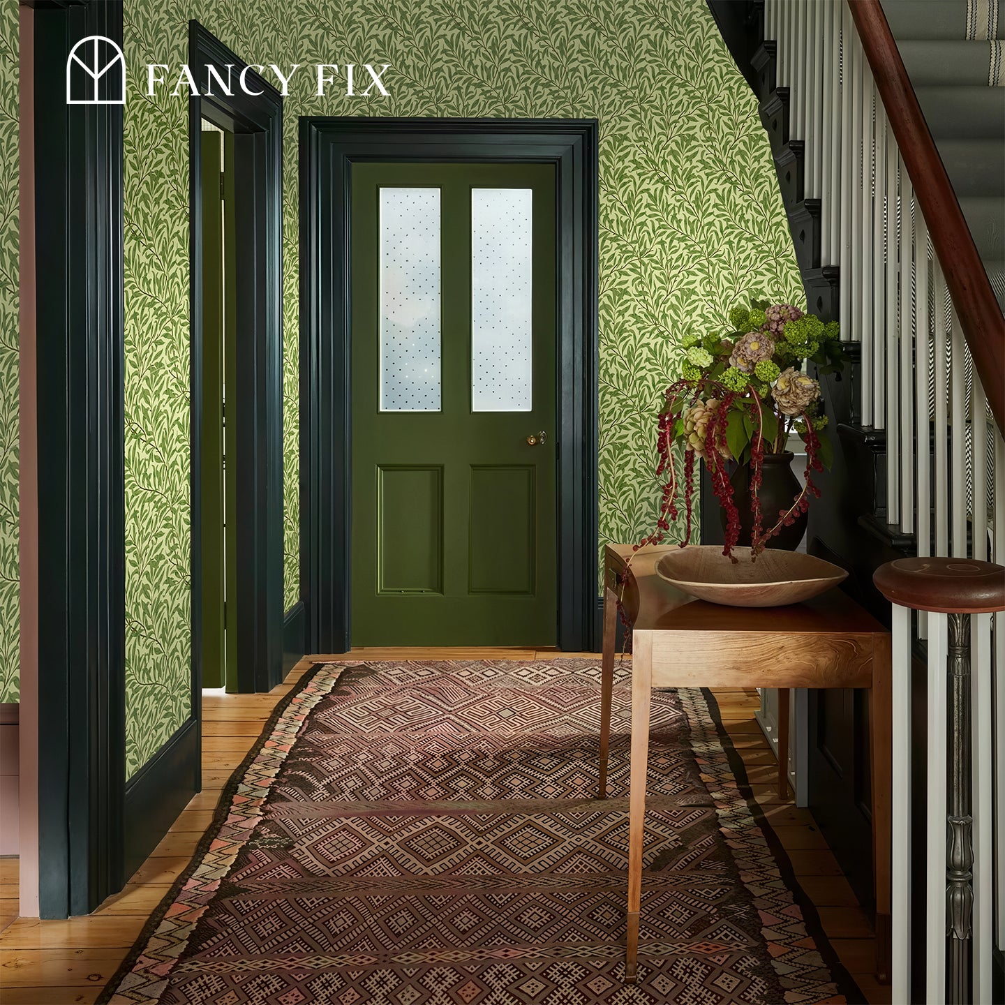 Willow(cream-colored/Blue/Green) Boughs Peel And Stick Wallpaper – Self - Adhesive Vinyl Roll for Accent Walls