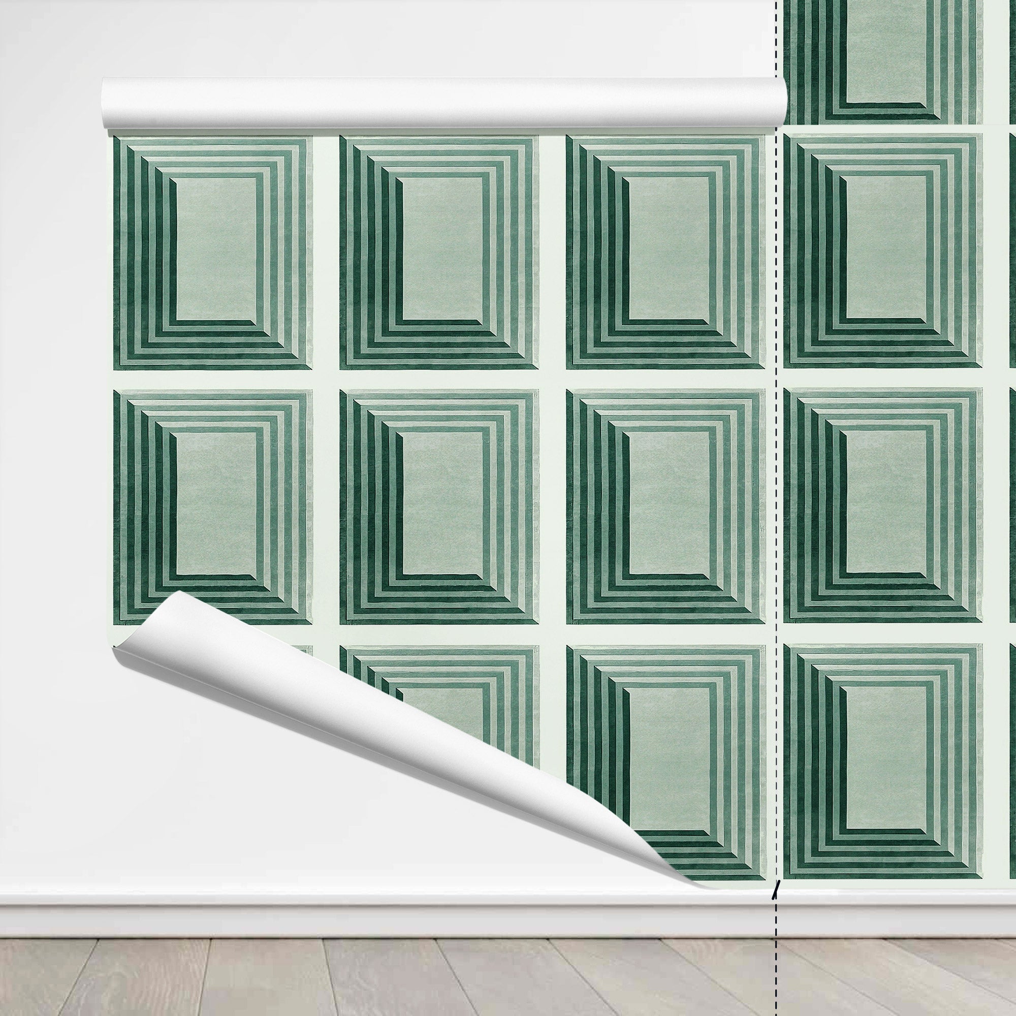 3D Grid Peel And Stick Wallpaper – Self - Adhesive Vinyl Roll for Accent Walls