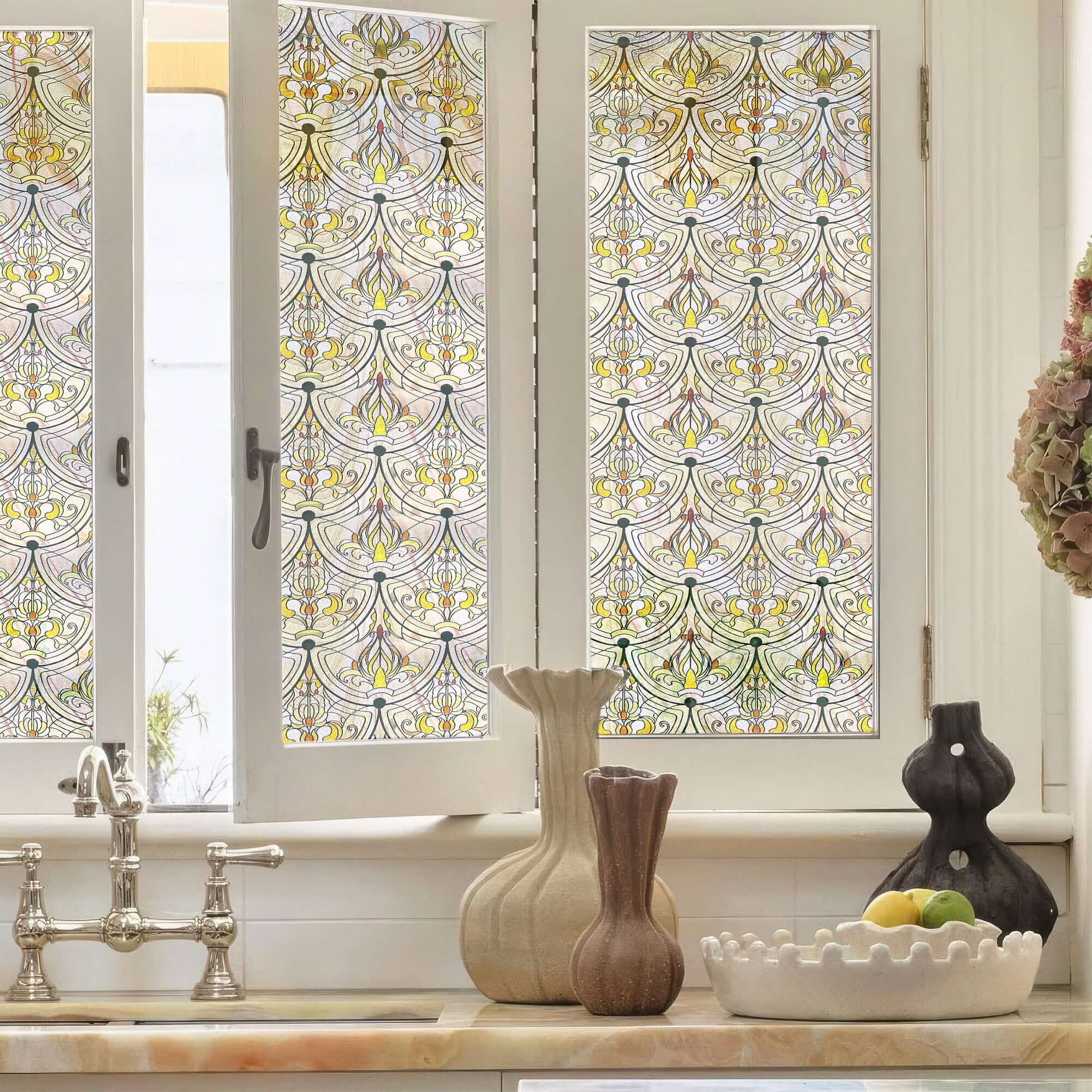 Ironwork Design Glass Accent Window Film